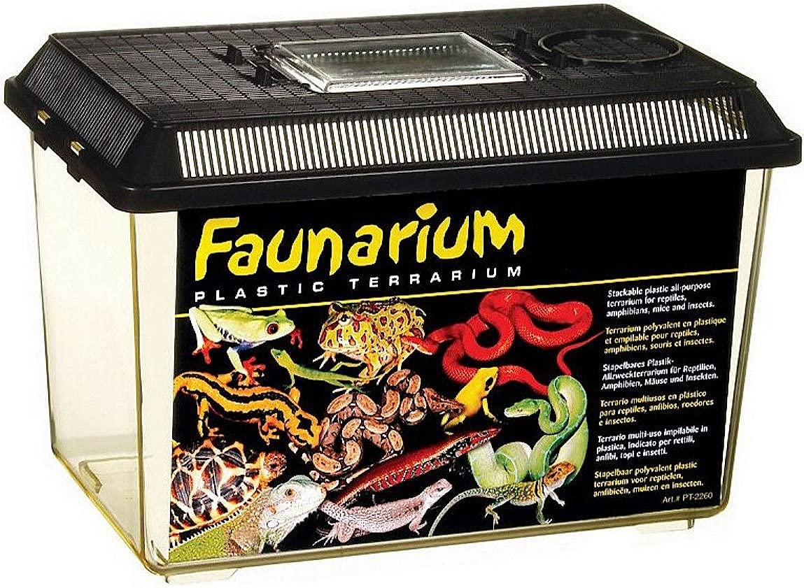 Exo Terra Faunarium, Plastic Reptile Terrarium, Medium, Pt2260