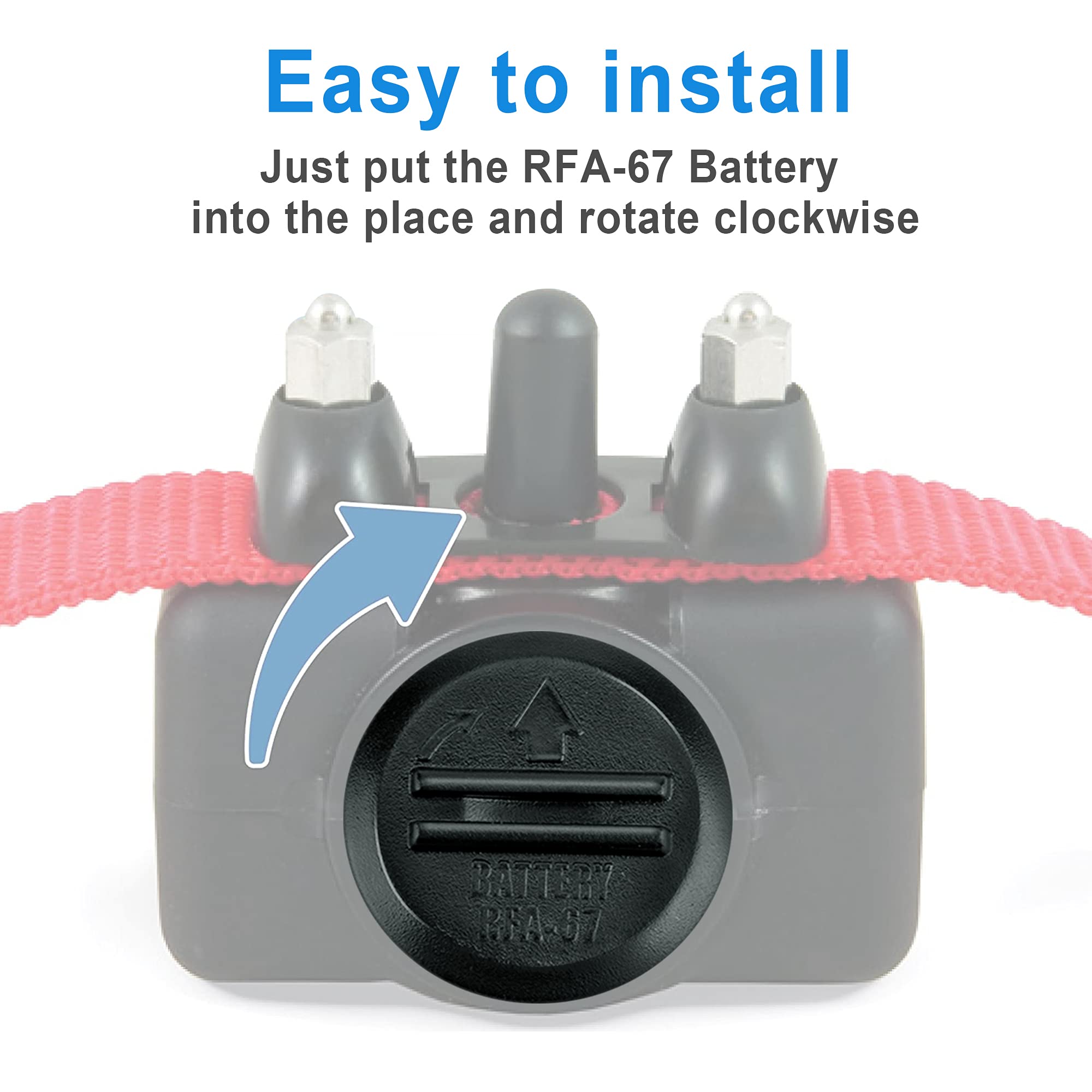 Lp Rfa-67 Pet Collar Batteries For Pif-300 Rf300 Pif-275-19 Prf-3004W Pul-250, Compatible With Rfa-67D-11 6 Volt Lithium Replace