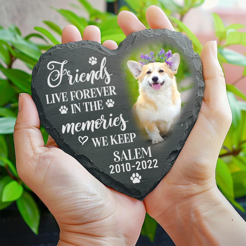 Famitrendz Personalized Pet Memorial Gift - Custom Photo Stone For Dog Or Cat Loss - Memorial Gifts For Pet Lovers Quote 7