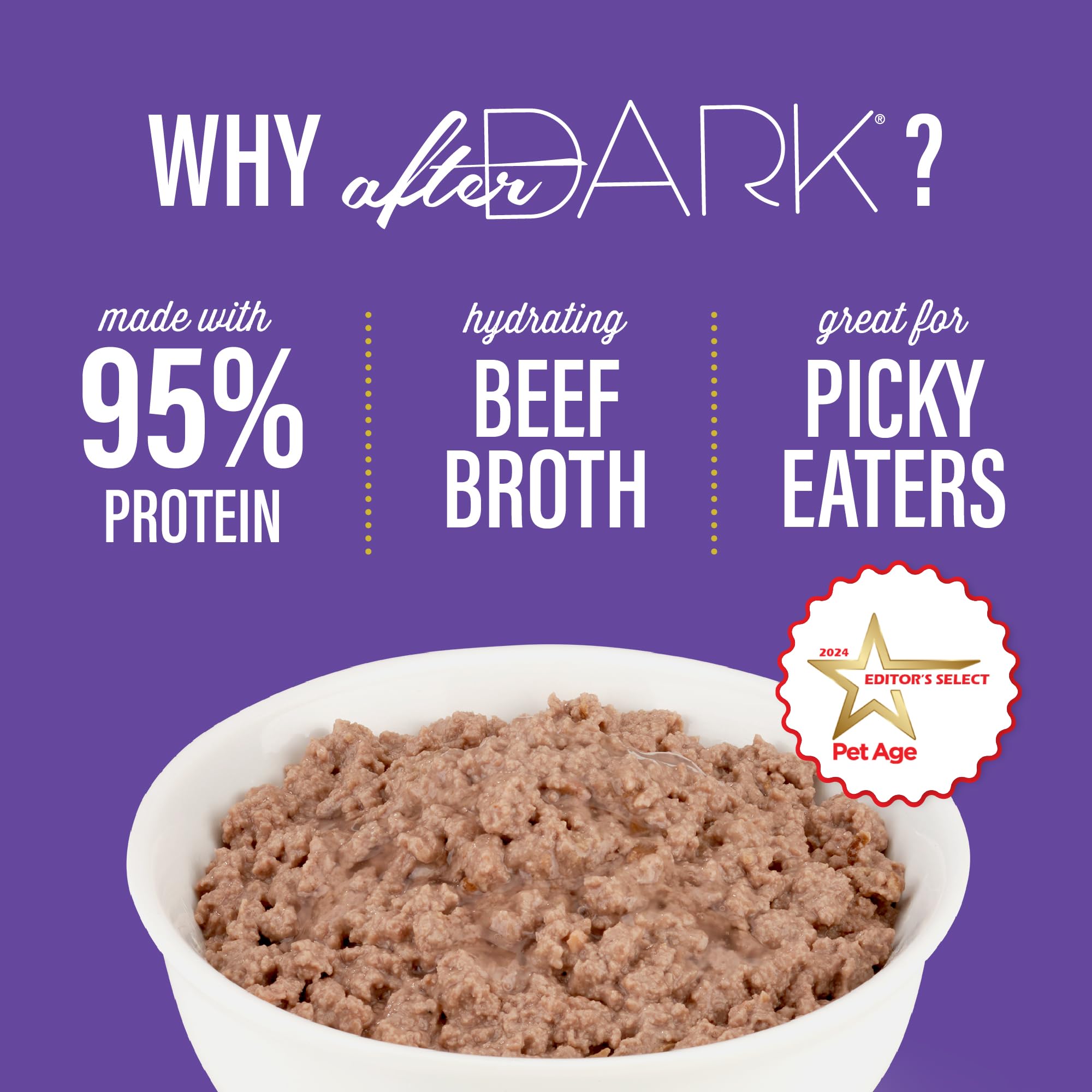 Tiki Cat After Dark Pt  , Beef & Beef Liver, High-Protein and 100% Non-GMO Ingredients, Wet Cat Food for Adult Cats, 3 oz. Cans