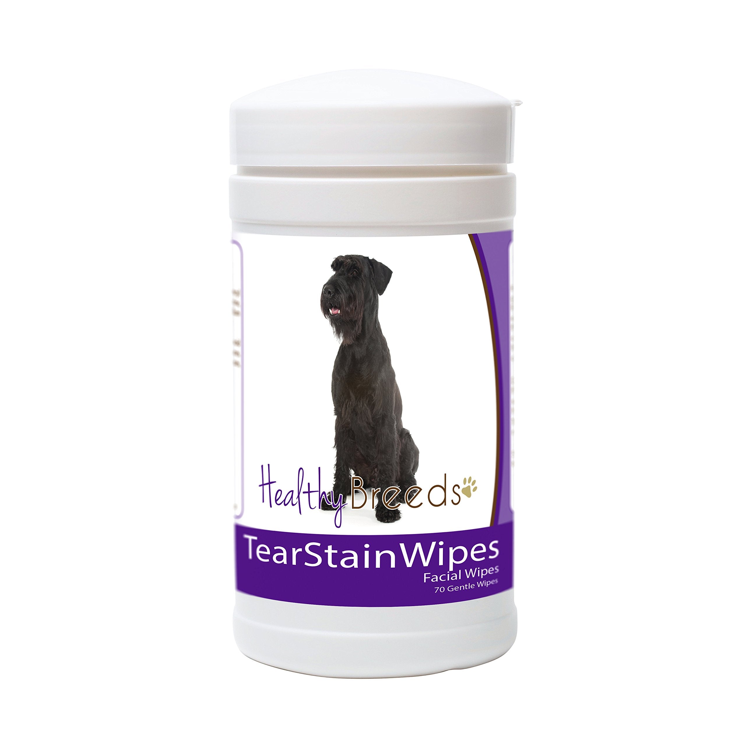 Healthy Breeds Giant Schnauzer Tear Stain Wipes 70 Count
