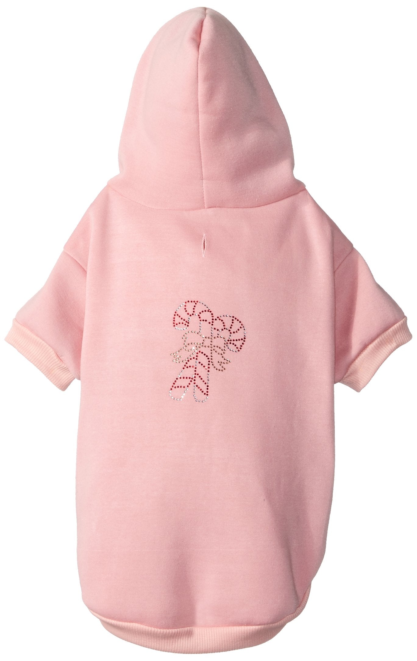 Mirage Pet Products 10-Inch Candy Cane Hoodies, Small, Pink