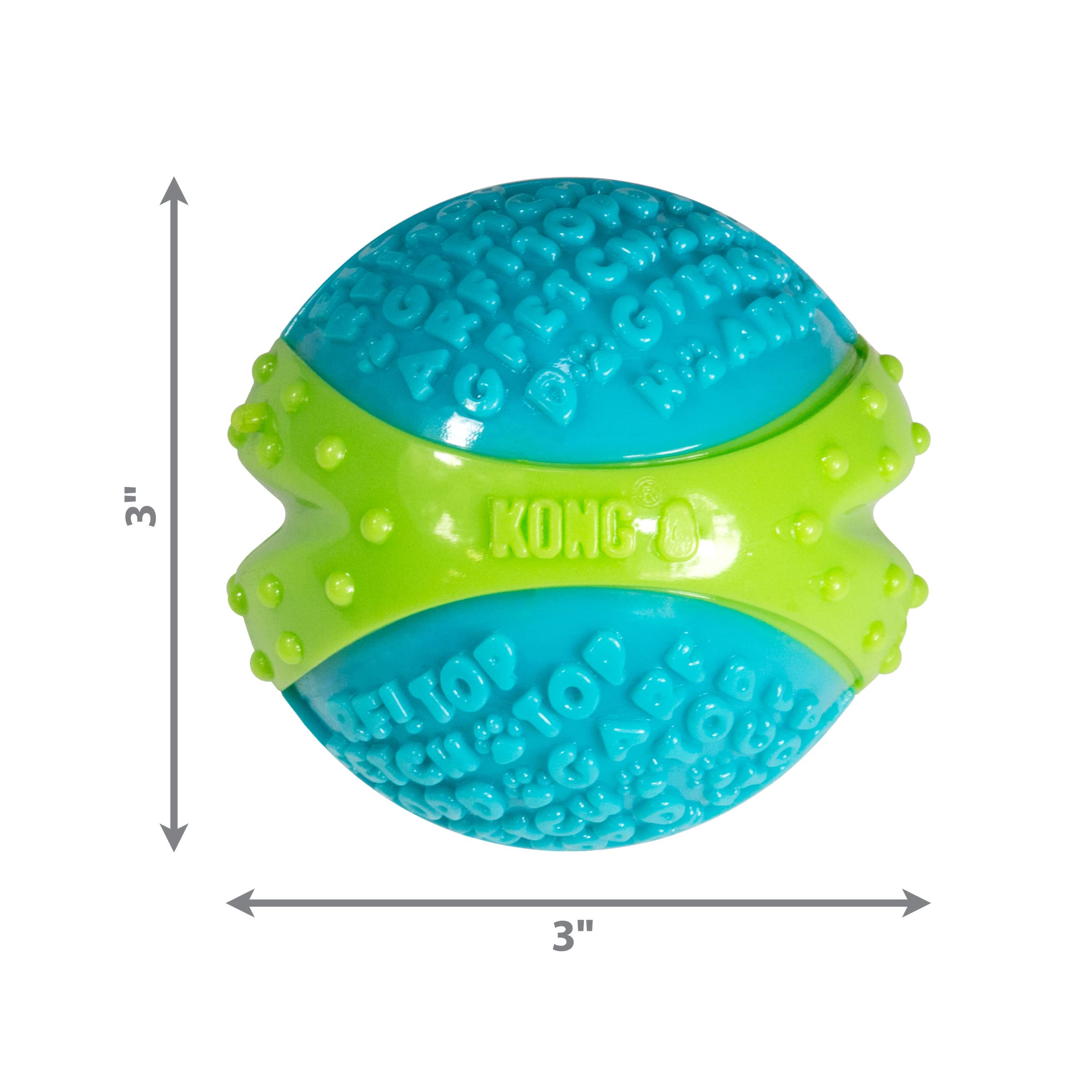 Kong Corestrength Ball - Dog Dental Chew Toy - Durable, Multi-Layered Dog Toy For Enrichment Play & Dental Care - With Textured Body For Teeth Cleaning - For Large Dogs