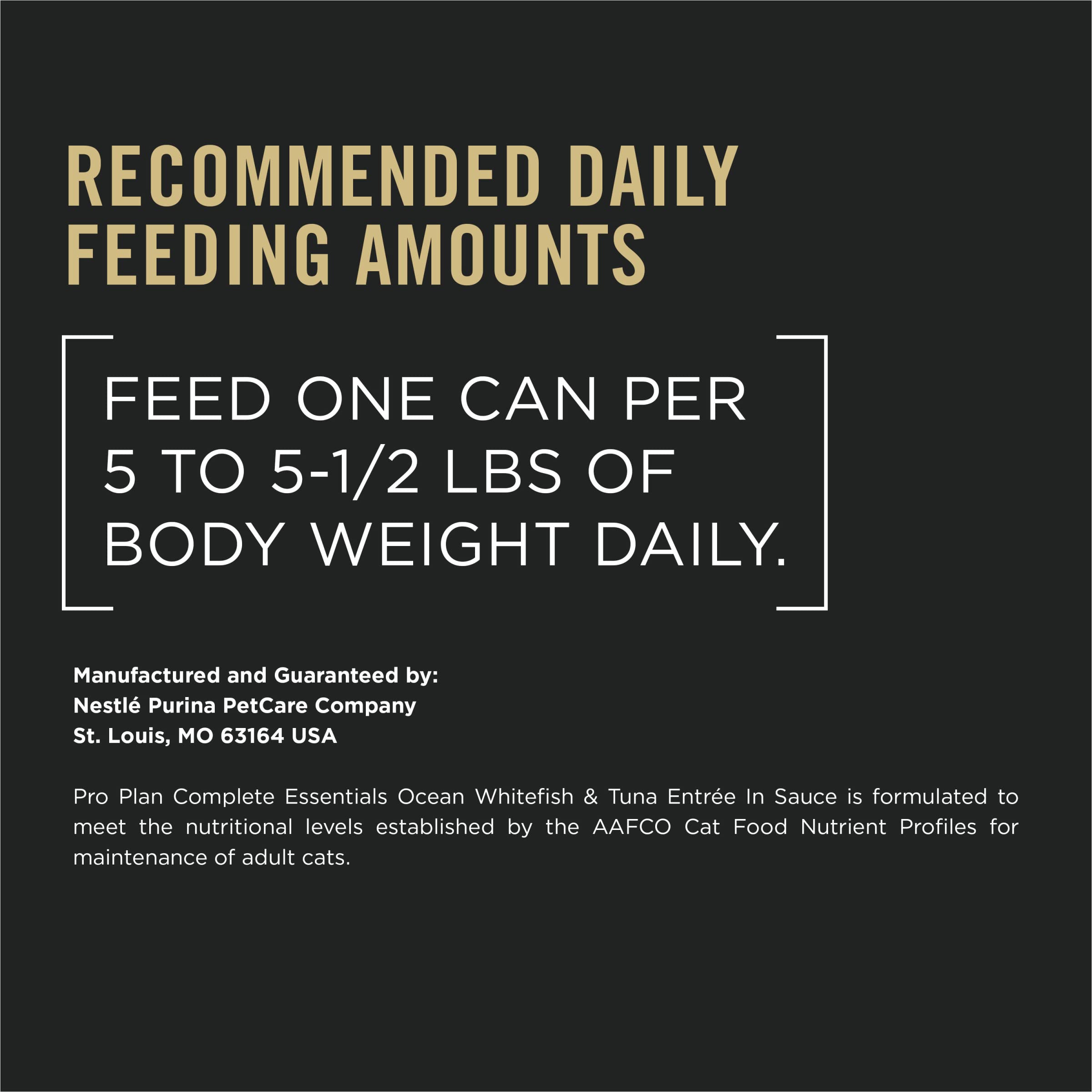Purina Pro Plan Gravy, High Protein Wet Cat Food, Complete Essentials Ocean Whitefish and Tuna Entree in Sauce - (Pack of 24) 5.