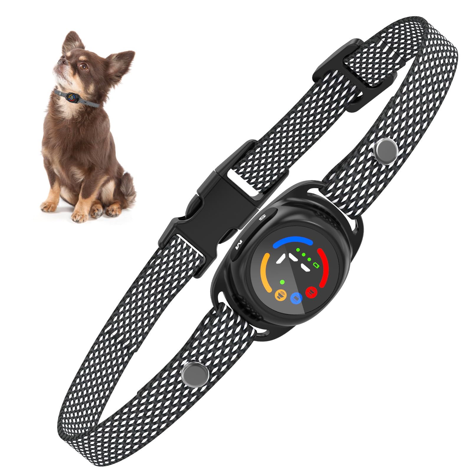 Pceotllar Bark Collar For Small Dogs 5-15Lbs, Anti Barking Collar With 3 Training Modes, No Shock Safe & Humane Dog Bark Collar,