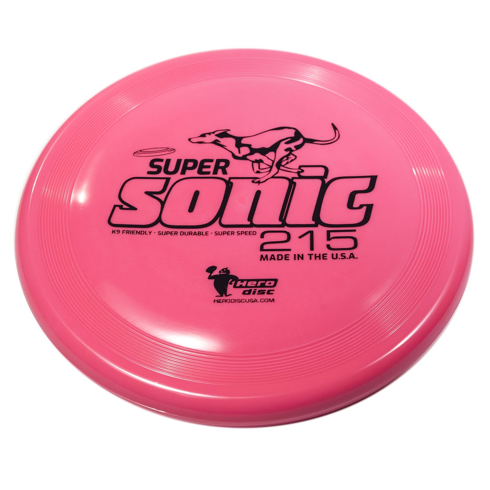 Hero Disc Usa Hero Supersonic 215 K9 Taffy Plastic Dog Frisbee, Outdoor Dog Toy And Pet Frisbee, Puncture Resistant Dog Flying D