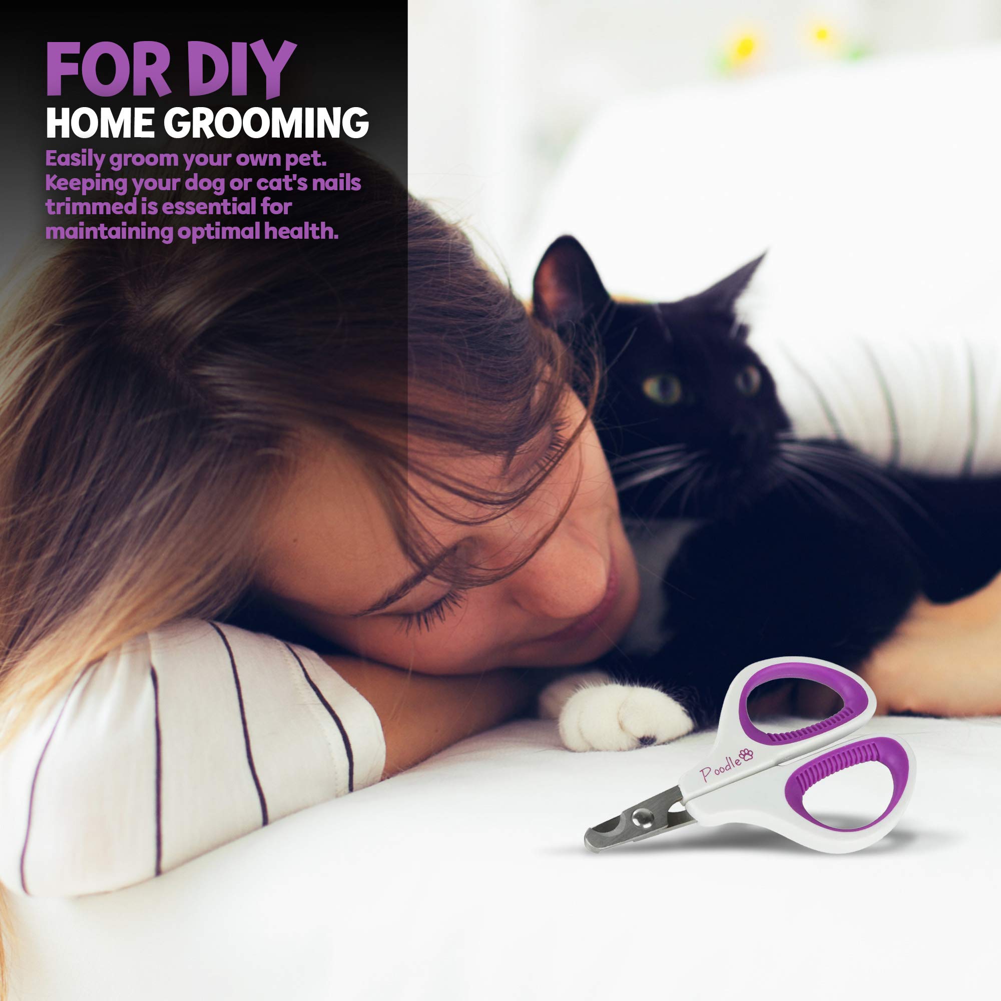 Cat Nail Clipper, Dog Nail Trimmers - Pet Claw Scissors For Cats, Dogs, Rabbits & Small Animals - Sharp Stainless Steel Professional Grooming Tool - Gentle Yet Effective