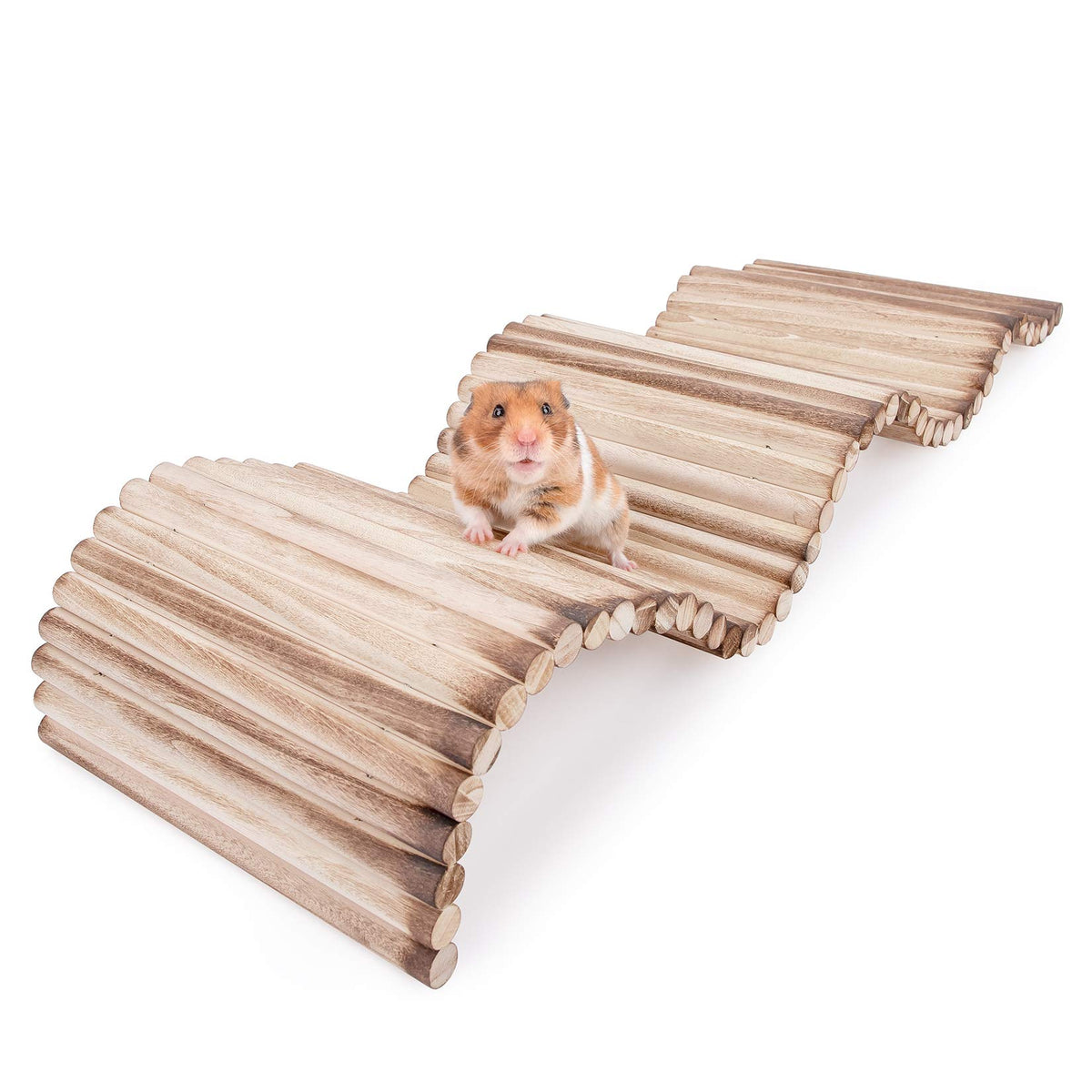 Niteangel Small Animal Climbing Toys - Suspension Bridge Ladder For Hamsters Gerbils Mice Rats Guinea Pigs Or Other Small Pets (23.6'' X 7.8'')