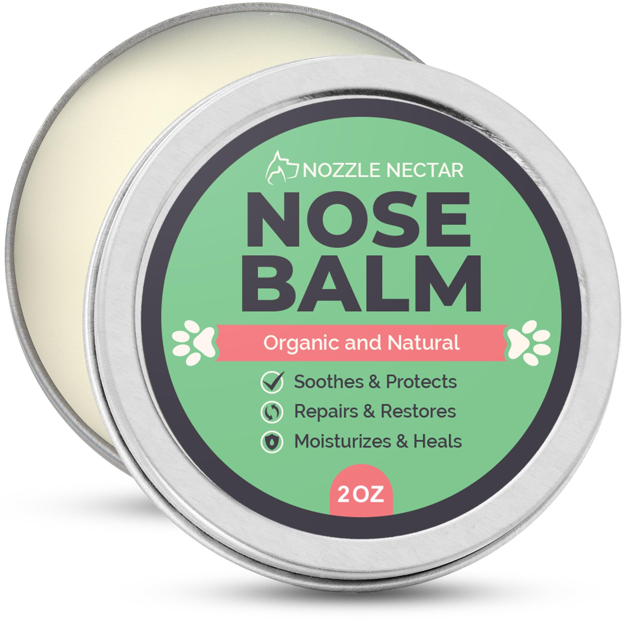 Dog Nose Balm - 100% Organic & Natural Nose Moisturizer and Healing cream Butter - Dog Dry Nose Treatment and Moisturizer - Heal