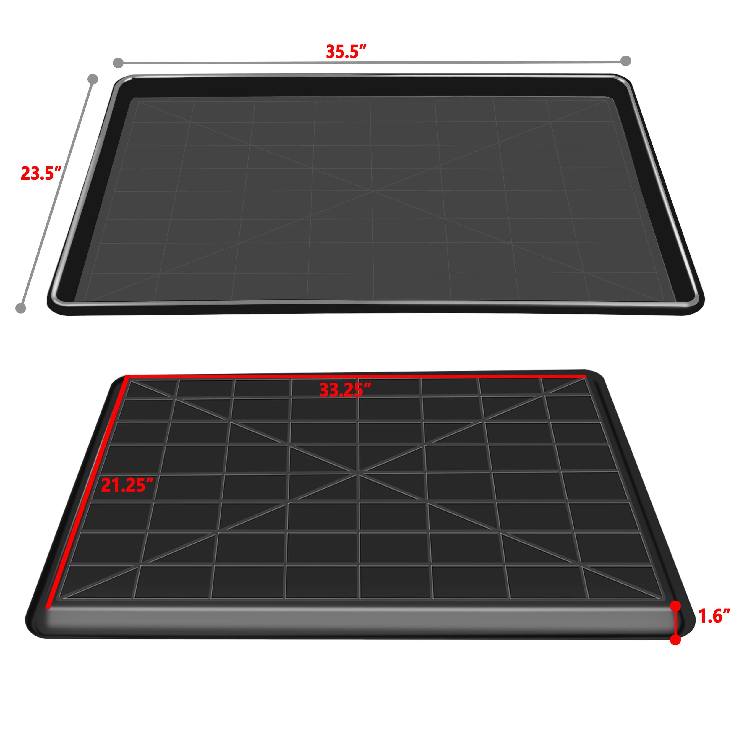 MOFBEAWK Dog Crate Tray 36 - ChewProof Replacement Pan, Easy to Clean, Easy to Assemble,Ideal for Potty Training - Perfect for P