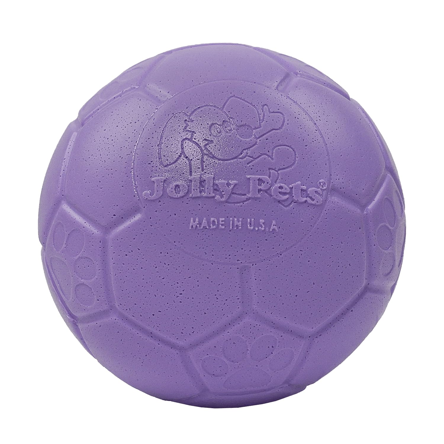 Jolly Pets Medium Jolly Soccer Ball Floating-Bouncing Dog Toy, 6 Light Purple