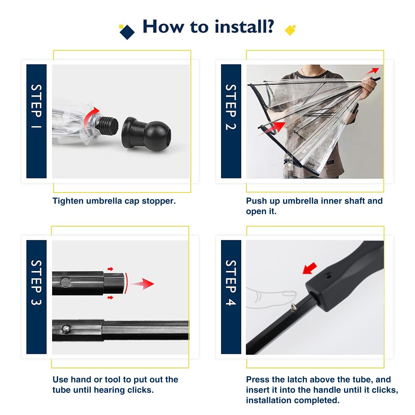 Lesypet Dog Umbrella With Leash For Small Pets, Umbrella For Dogs Fits 20” Back Length Pets