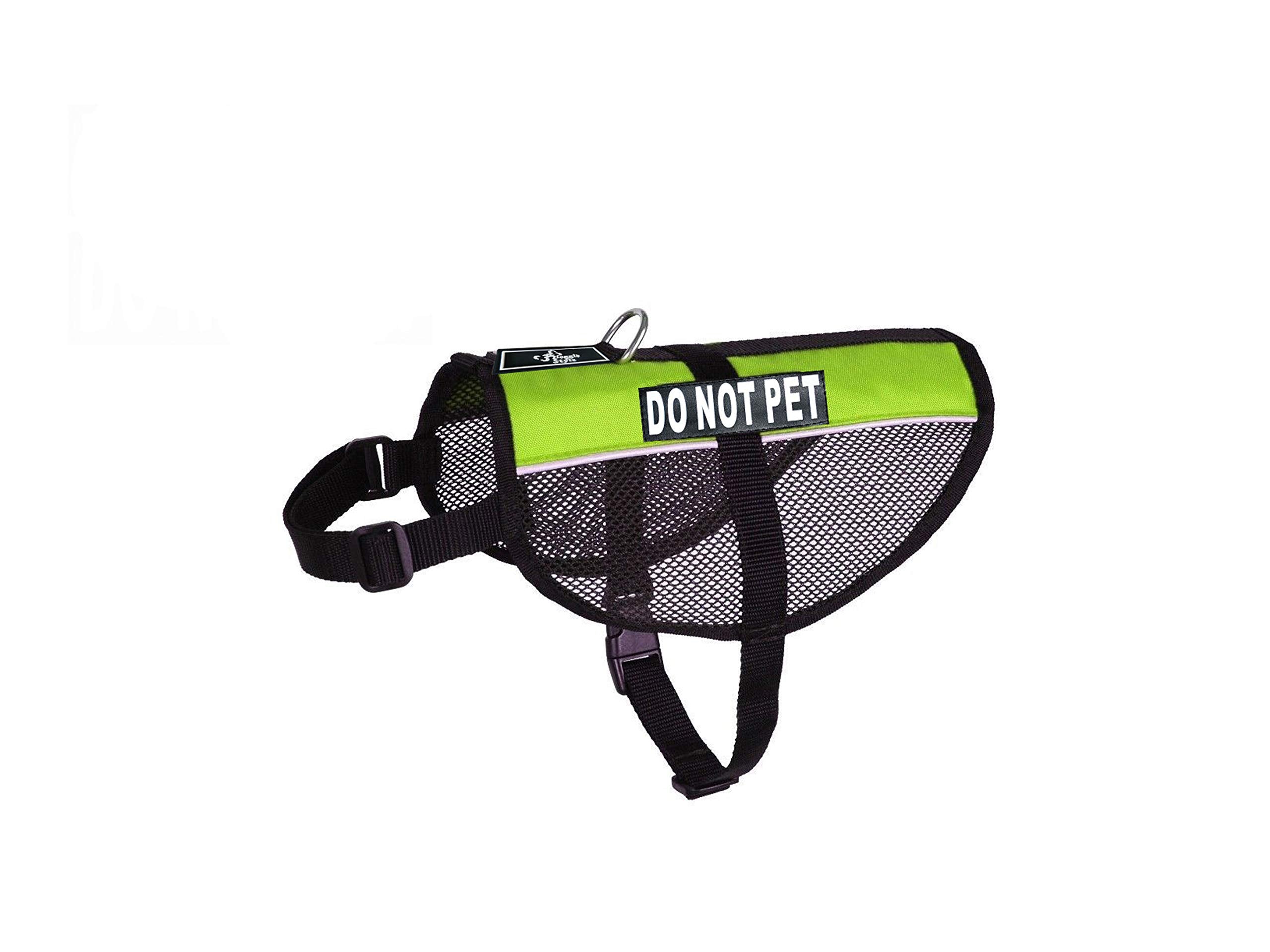 DO NOT PET Service Dog mesh vest Harness Cool Comfort Nylon for dogs Small Medium Large Purchase comes with 2 reflective DO NOT