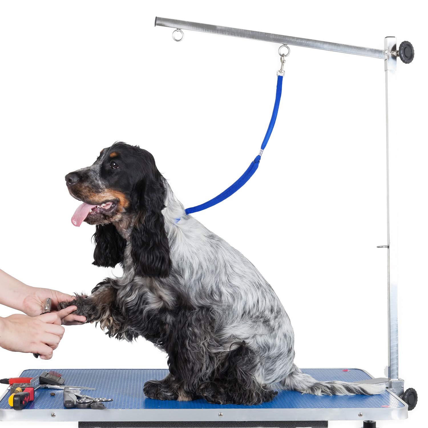 Boao 9 Pieces Pet Grooming Loops Nylon Restraint Noose Adjustable Fixed Dog Cat Safety Rope For Pet Grooming Table Bathtub