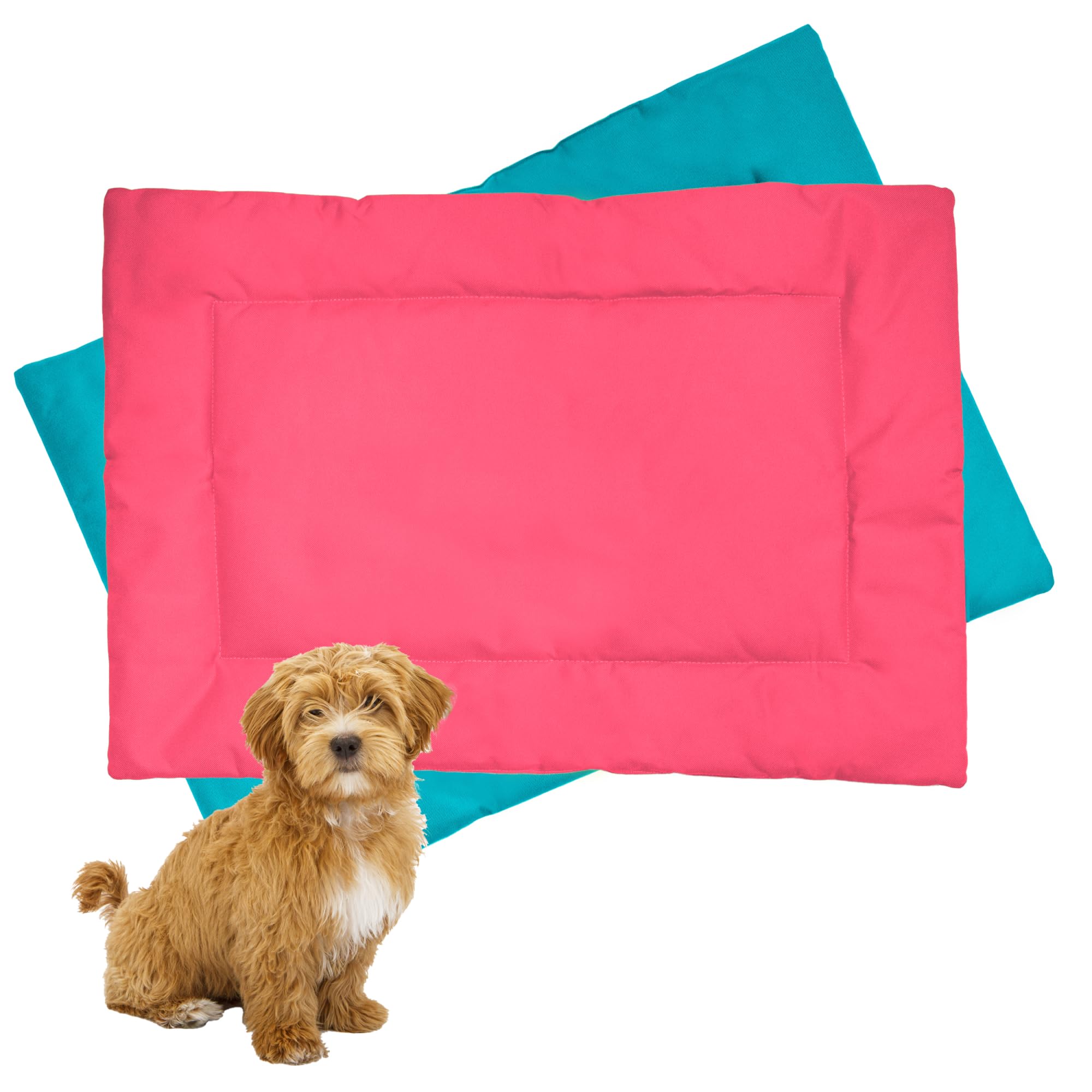 Downtown Pet Supply Dog Crate Pad, 20 x 15 - Waterproof, Ripstop Nylon Dog Crate Mat Chew Proof and Machine Washable - Olive and