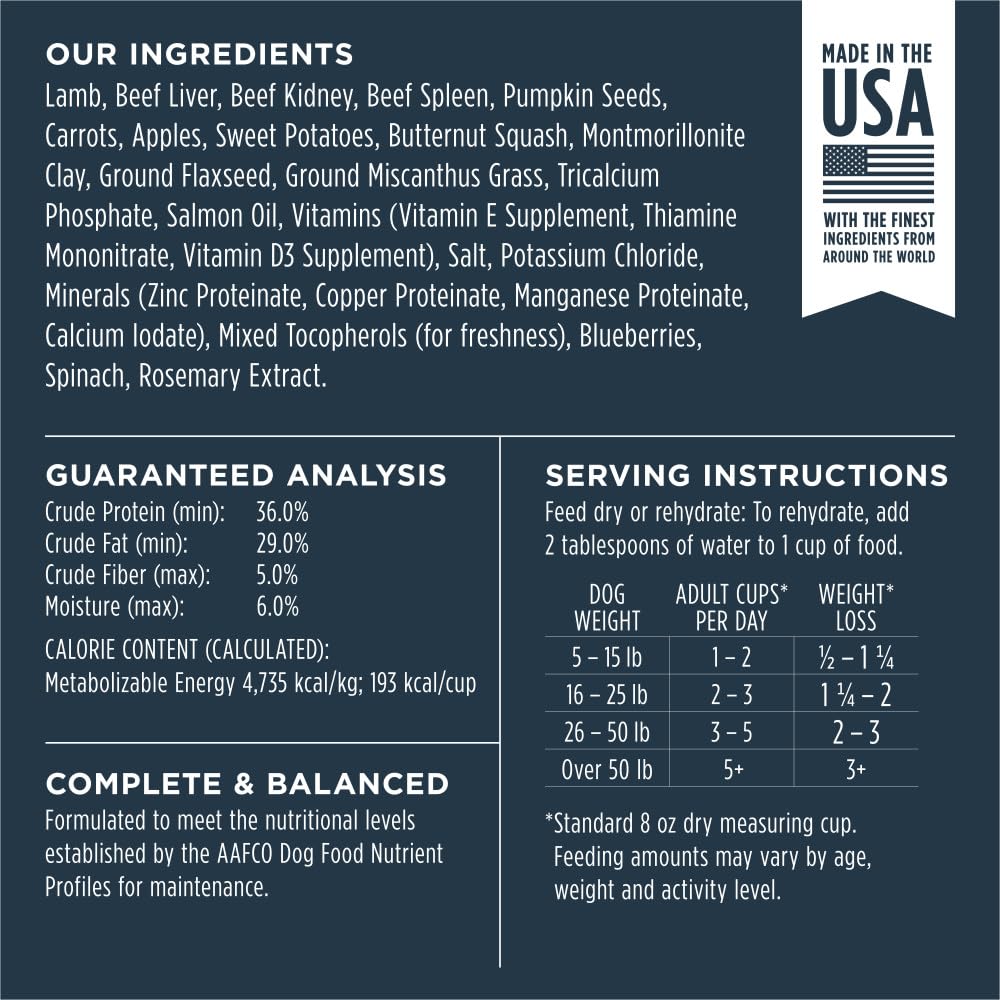 Instinct Raw Meals Freeze-Dried Lamb Dog Food, 3 oz. Bag