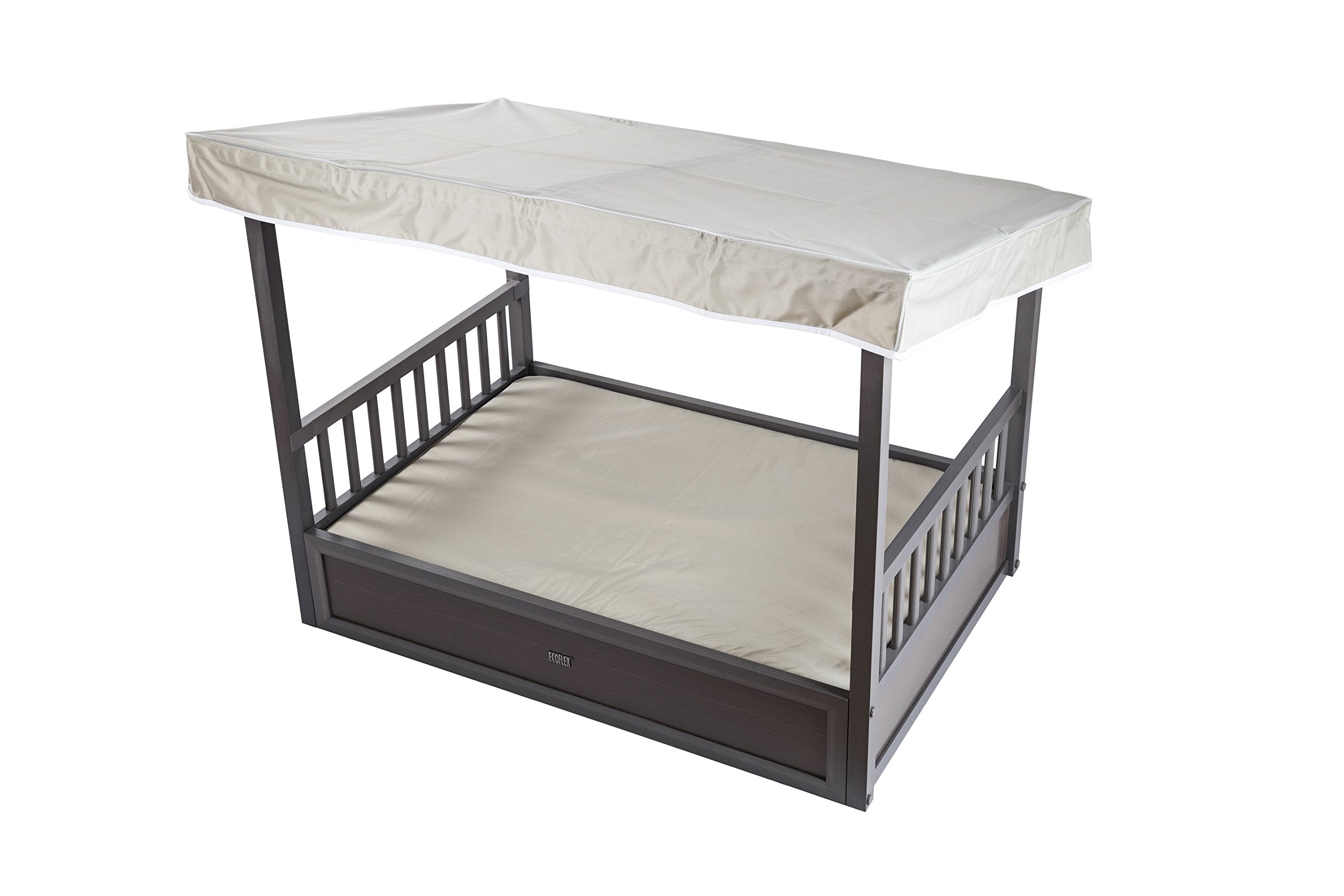 New Age Pet Ehpb505 Ecoflex Outdoor Dog Bed With Cover, Grey