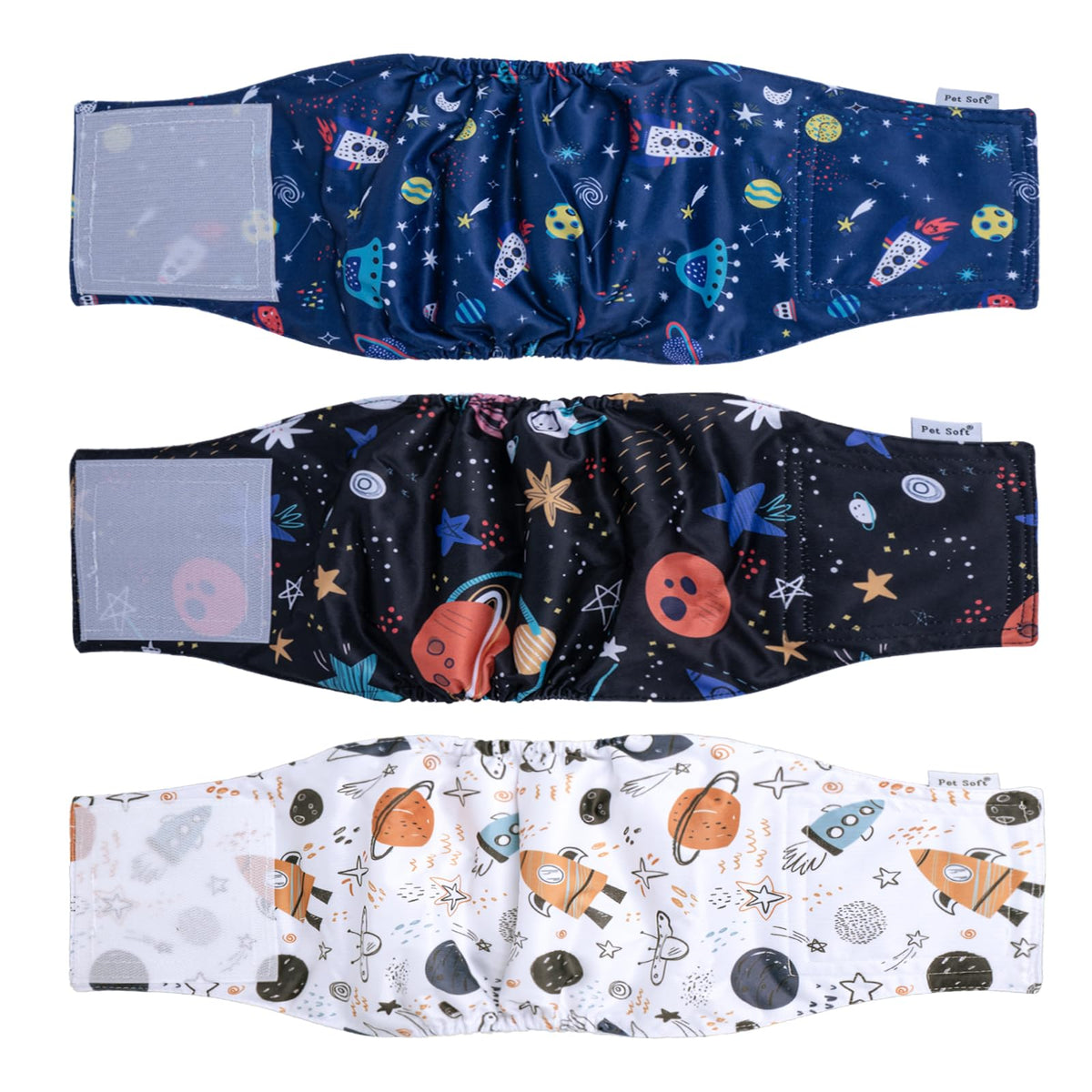 Pet Soft Dog Belly Band - 3 Packs Reusable Dog Diapers Male|Male Dog Diapers Belly Wraps - Washable Dog Belly Bands for Male Dog