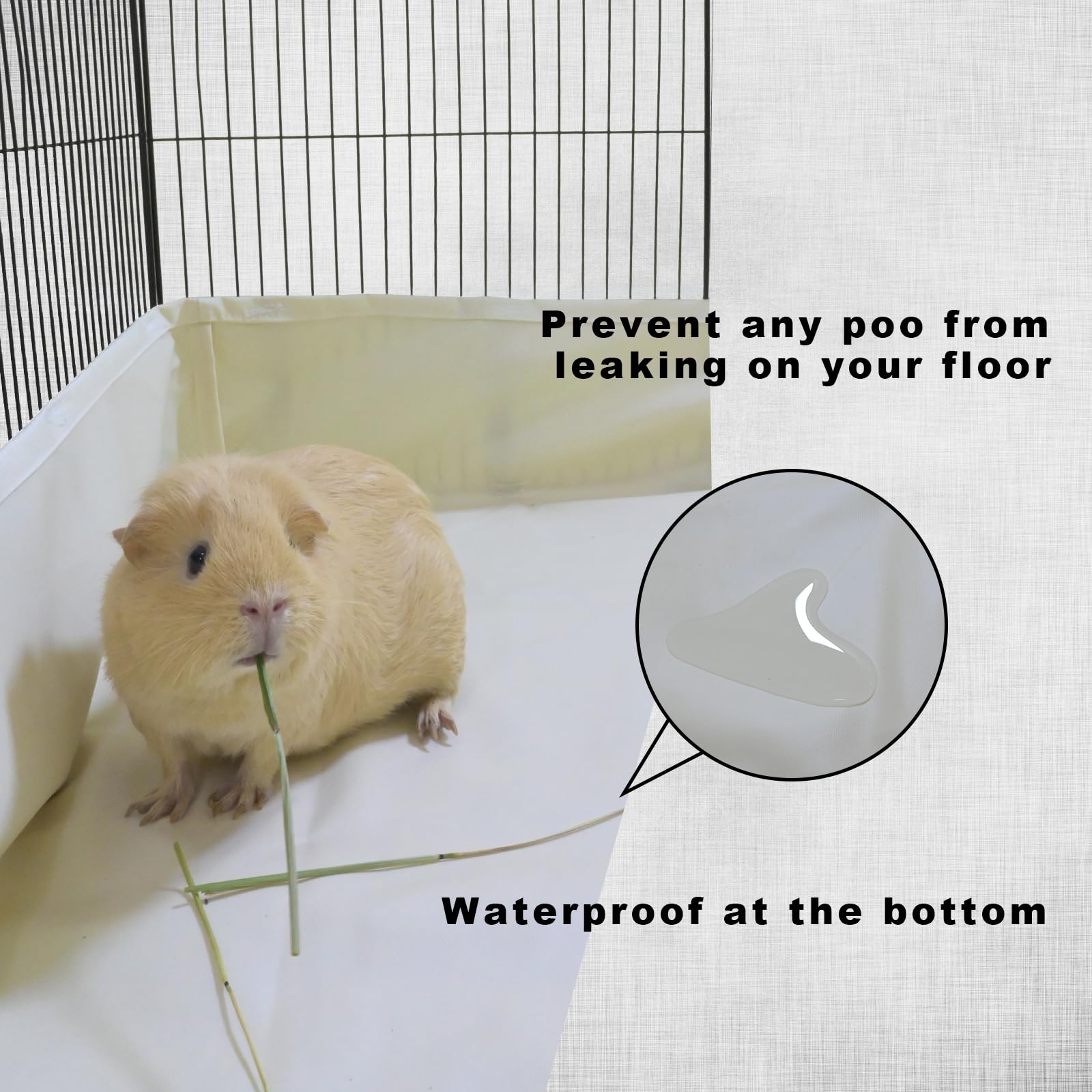 Fulue 47X24 Cage Liner For Midwest Guinea Pig Cage Or Amazon Guinea Pig 24Inx47In Cage Accessories