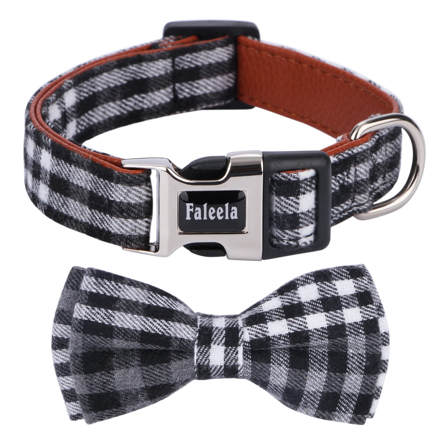 Faleela Soft &Comfy Bowtie Dog Collar,Detachable And Adjustable Bow Tie Collar,For Small Medium Large Pet (Small (Pack Of 1), Bl
