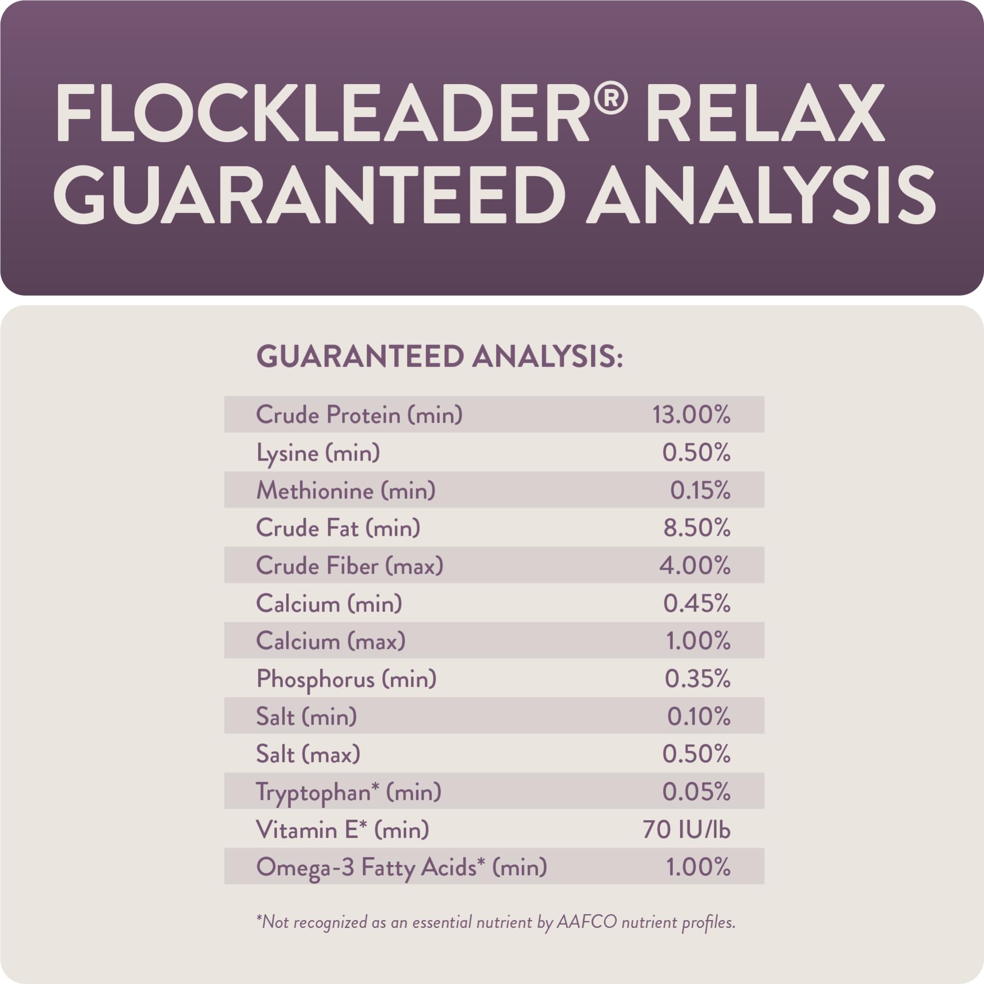 FLOCKLEADER Relax, Functional Poultry Treats for Calming Support, 3.5 lb