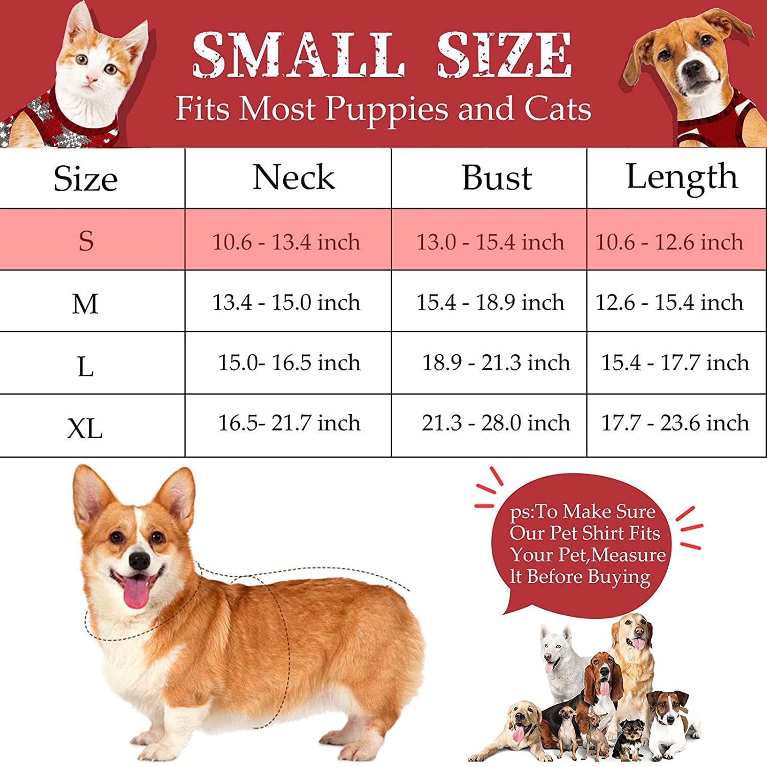 4 Pieces Dog Sweaters Christmas Halloween Dog Holiday Sweaters Puppy Snow Elk Reindeer Snowman Skull Elf Bats Pumpkins Turkey Heart Warm Cosplay Clothes For Small To Medium Dog(Medium,Cute Pattern)