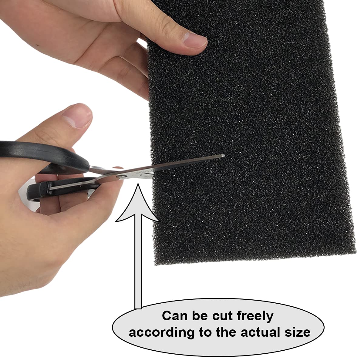 Bilindasly Aquarium Filter Sponge Foam Cut To Fit Biochemical Filter Bio Sponge Pad For Aquarium Filter Fish Tank, Reticulated C