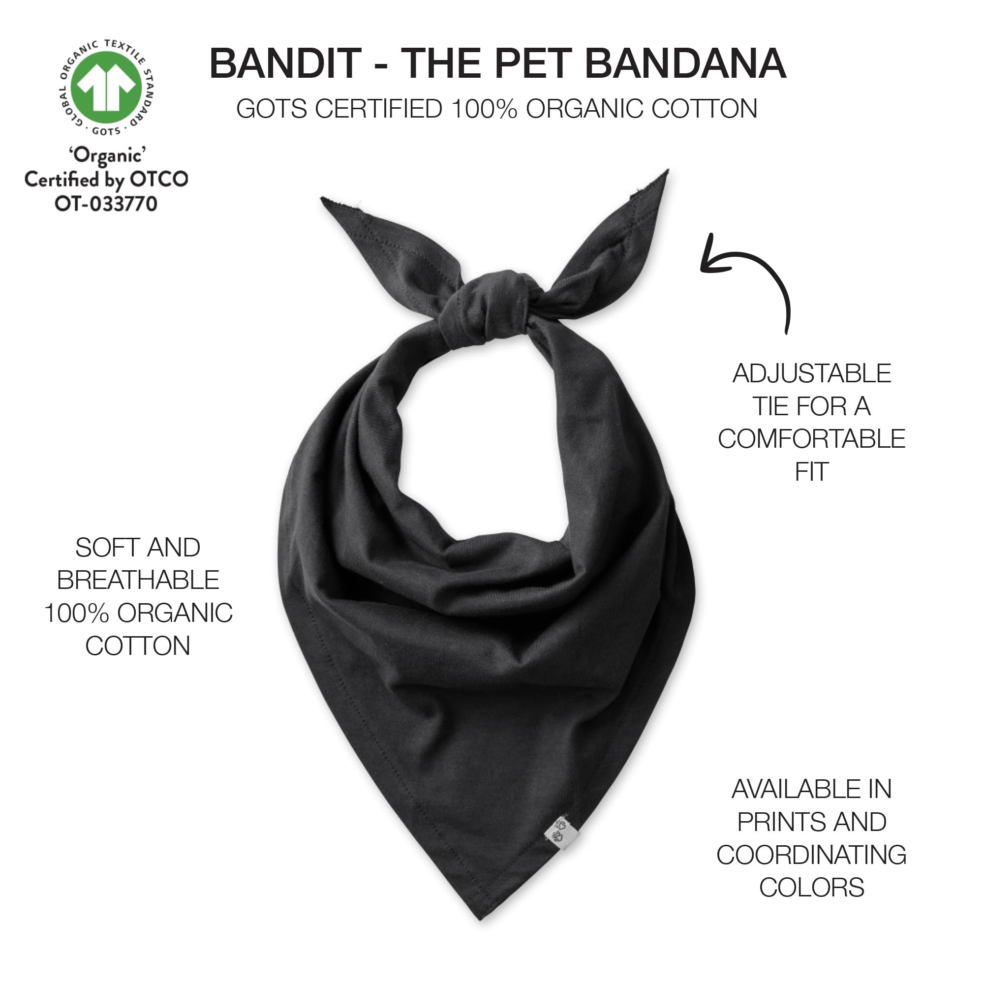 Pet Passion Multipack 100% Organic Cotton Pet Bandanas For Small, Medium And Large Dogs, Spooky, X-Small/Small