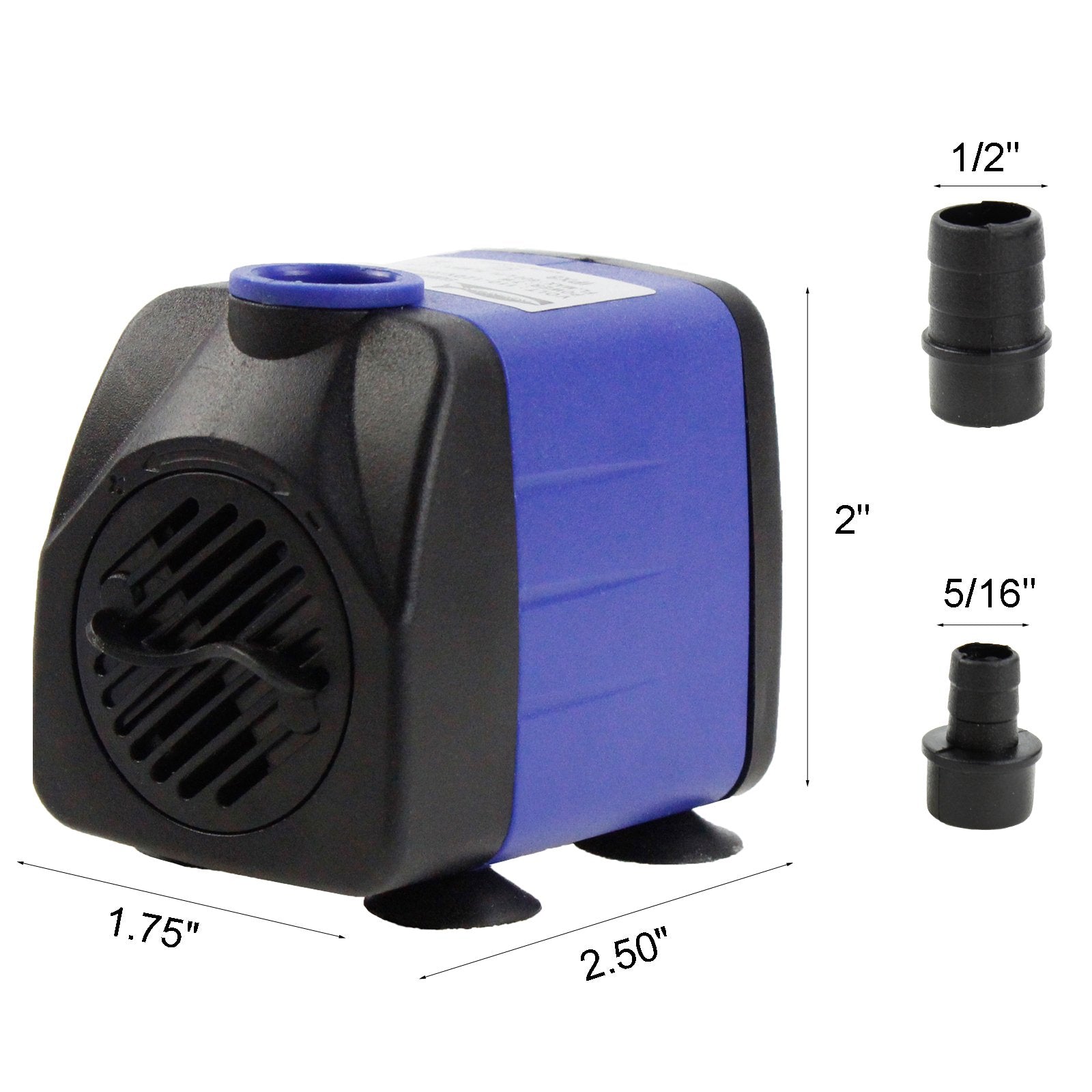 Aquaneat Submersible Water Pump, 160Gph Fountain Pump, Small Water Pump, Aquarium Pump For Fish Tank, Outdoor Water Fountain, Hydroponics, Pond