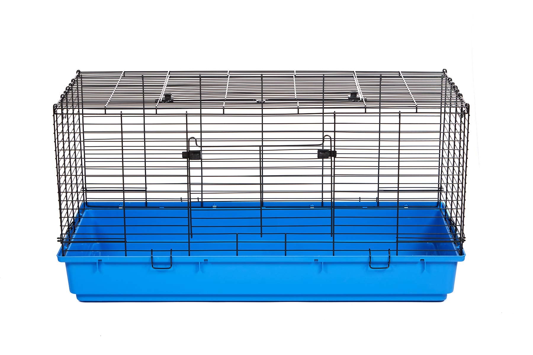 Pet Lodge Plastic Bottom Rabbit Cage | Easy To Clean Pull Out Floor | Indoor Small Animal Cage | Stackable | Large