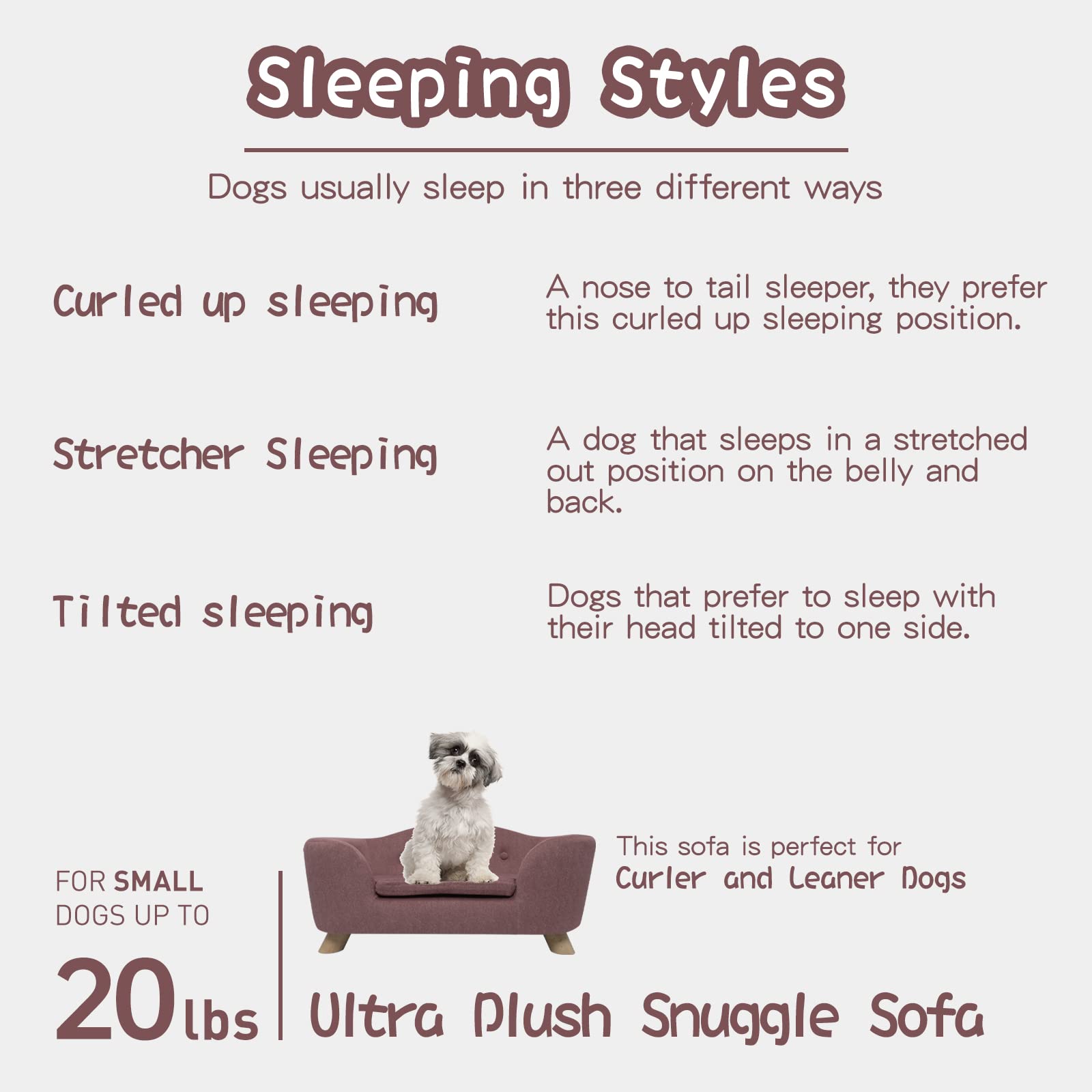 Shavi Pink Dog Bed Pet Sofa For Small Pets And Cats, Low Back Lounging With Velvet Soft Princess Bed, Easy-To-Clean (Pink)