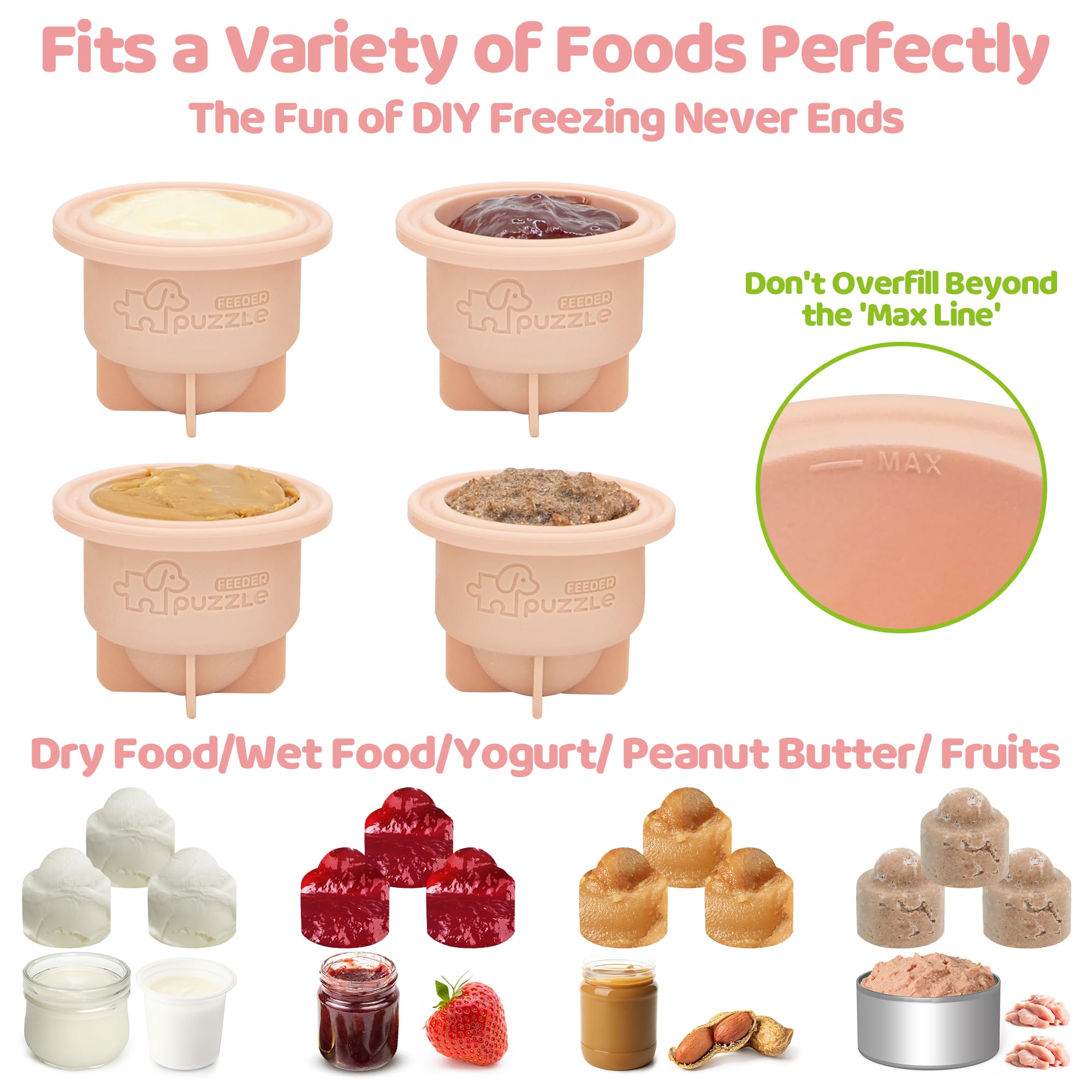 Puzzle Feeder Dog Puzzle Toys, Interactive Enrichment Dog Toys For Mental Stimulation, Slow Feeding, Treat Dispensing, And Freez