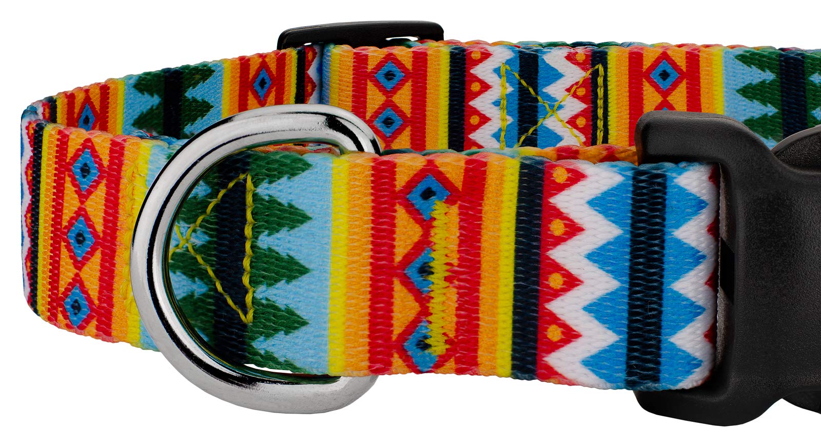 Country Brook Petz - Deluxe Summer Pines Dog Collar - Made In The U.S.A. - Country And Western Collection Featuring Rustic Desig