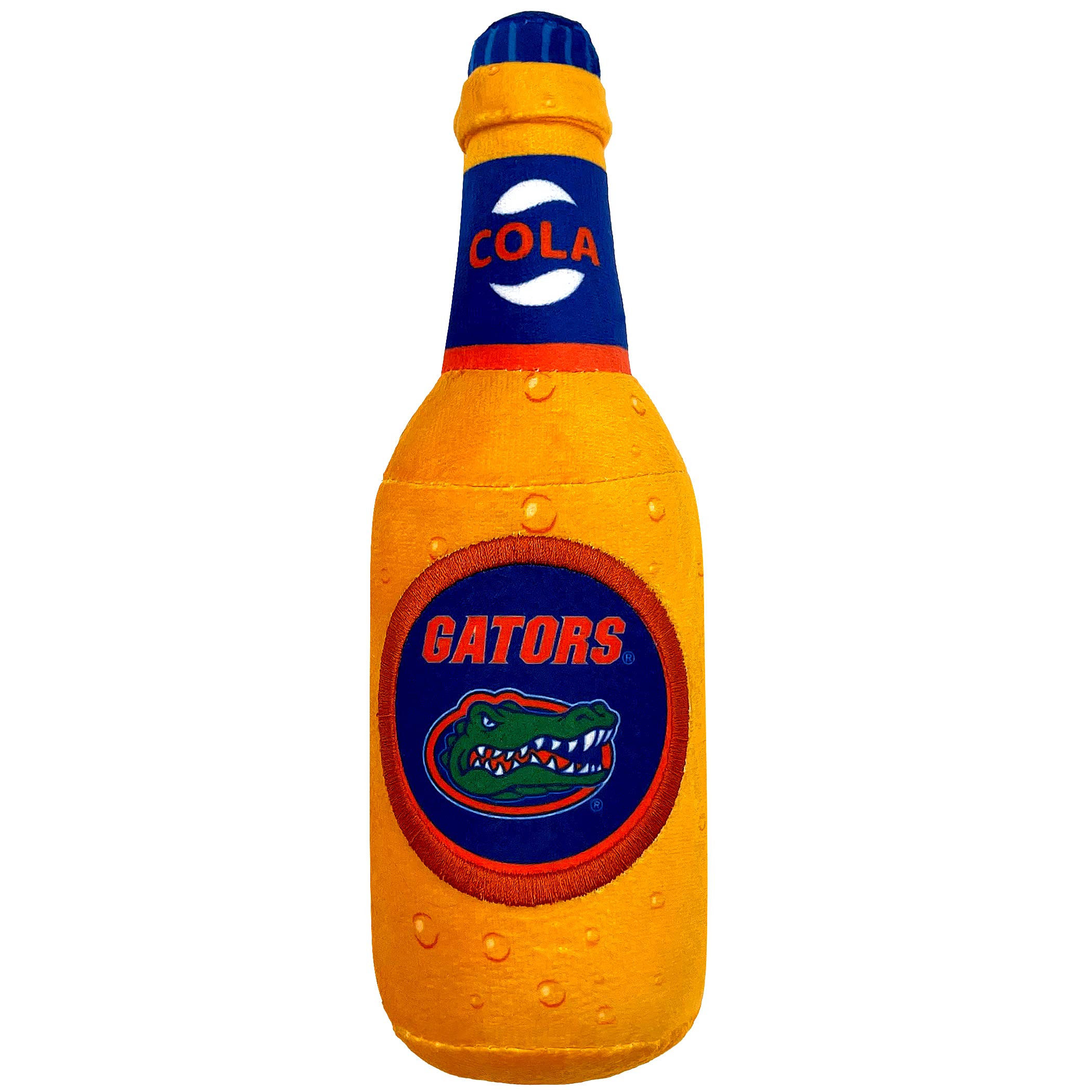 Pets First Ncaa Florida Gators Beer Bottle Plush Dog & Cat Squeak Toy- Cutest Stadium Soda Bottle Snack Plush Toy For Dogs & Cat