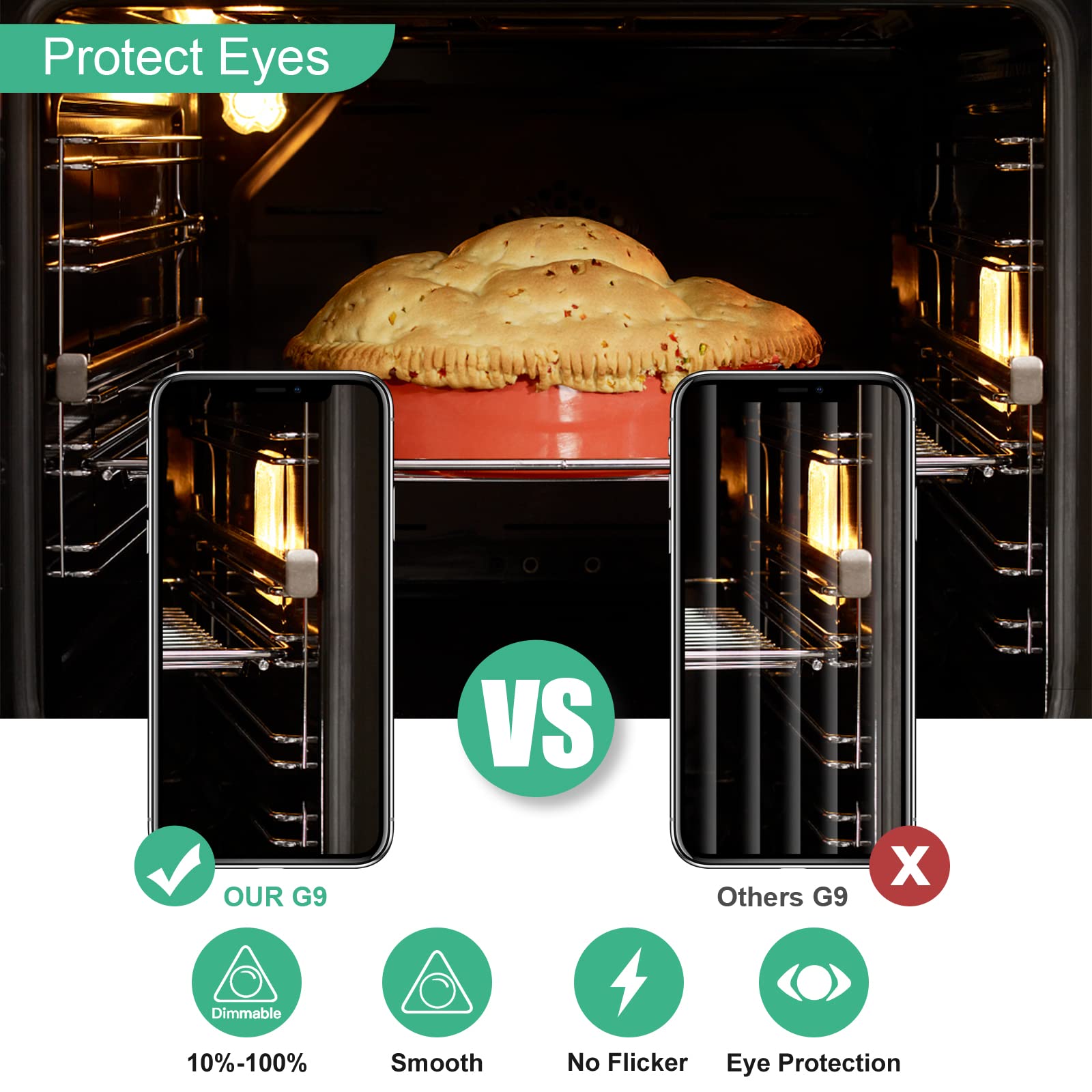 Jaenmsa G9 Heat Lamp Bulbs For Reptile, 25W Lizard Tank & Bearded Dragon Accessories,Infrared Basking G9 Halogen Light Bulbs 2 Pin For Reptiles And Amphibian Use,Night Red,2 Pack