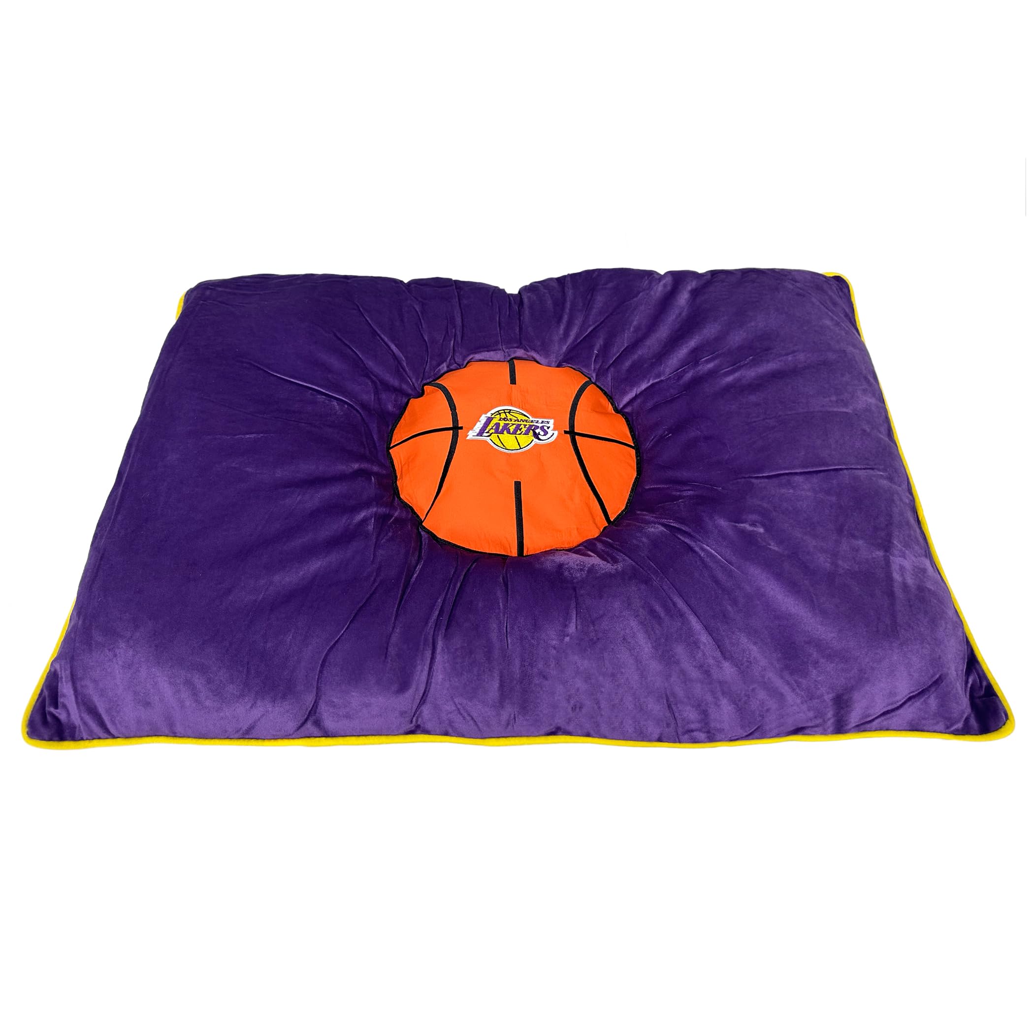 Nba Los Angeles Lakers Dog Mattress Pillow Bed Basketball Plush Soft Pet Bed