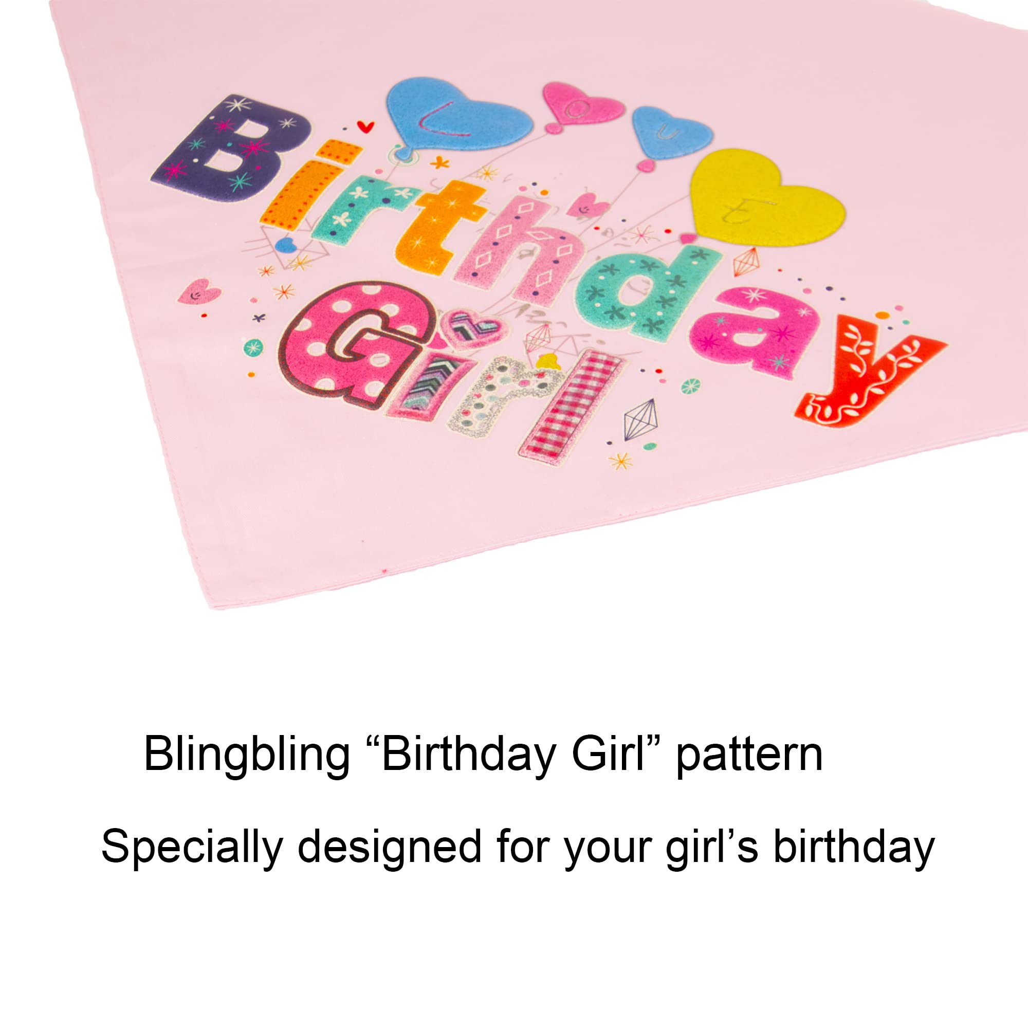 Adoggygo Dog Birthday Hat Bandana Girl - Puppy Birthday Party Supplies - Pink Tutu Hat Scarf Bow Banner Set For Small Dogs (Smal