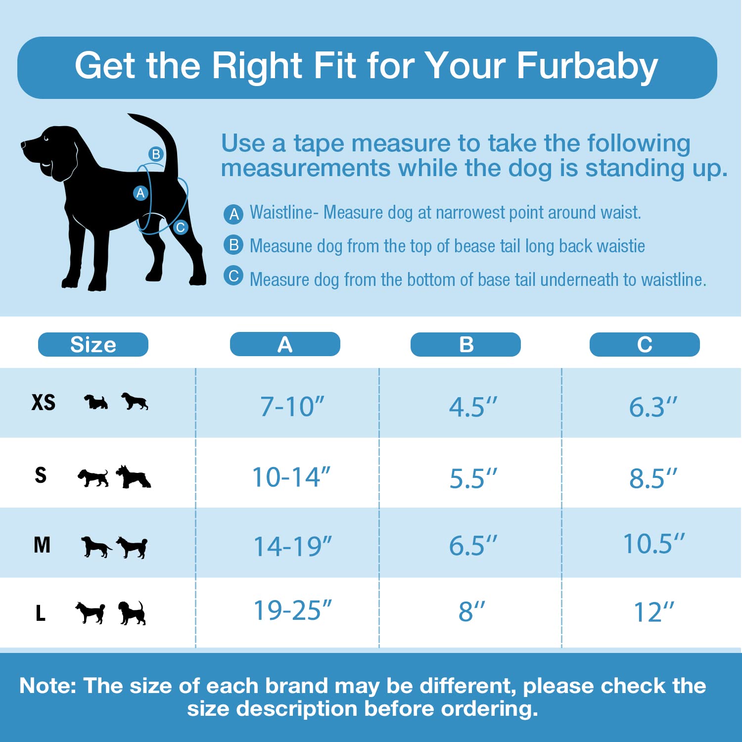 Pet Soft Washable Female Diapers (3 Pack) - Female Dog Diapers, Dress Style Comfort Reusable Doggy Diapers For Girl Dog In Period Heat (Ocean, Xs)