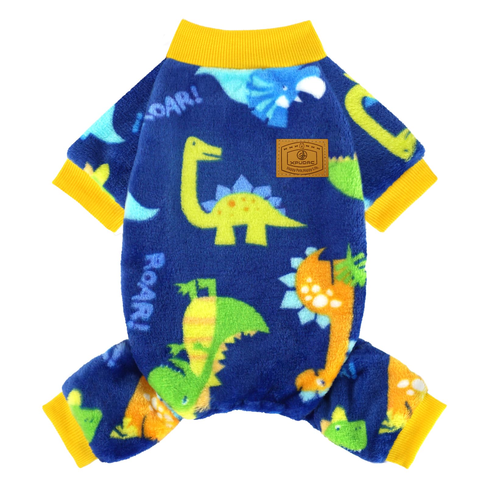 XPUDAC Dog Pajamas Fleece Dog Sweaters for Small Medium Dogs Girl Boy Soft Warm Winter Dog Clothes for Doggie Winter Christmas(X