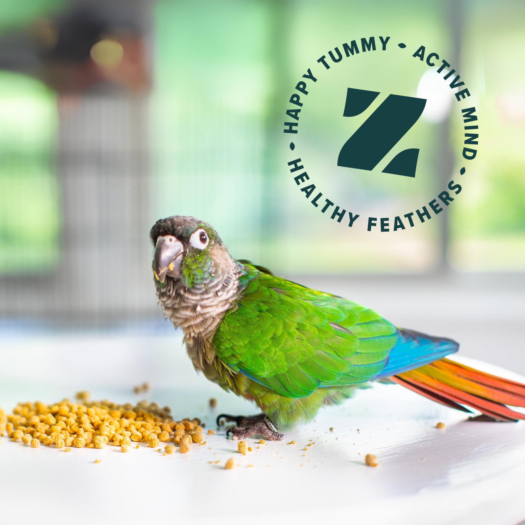 ZuPreem Natural Bird Pellets, Daily Bird Food for Parakeet, Budgie, Parrotlet, Dove, Core Nutrition for Small Birds, Added Vitam