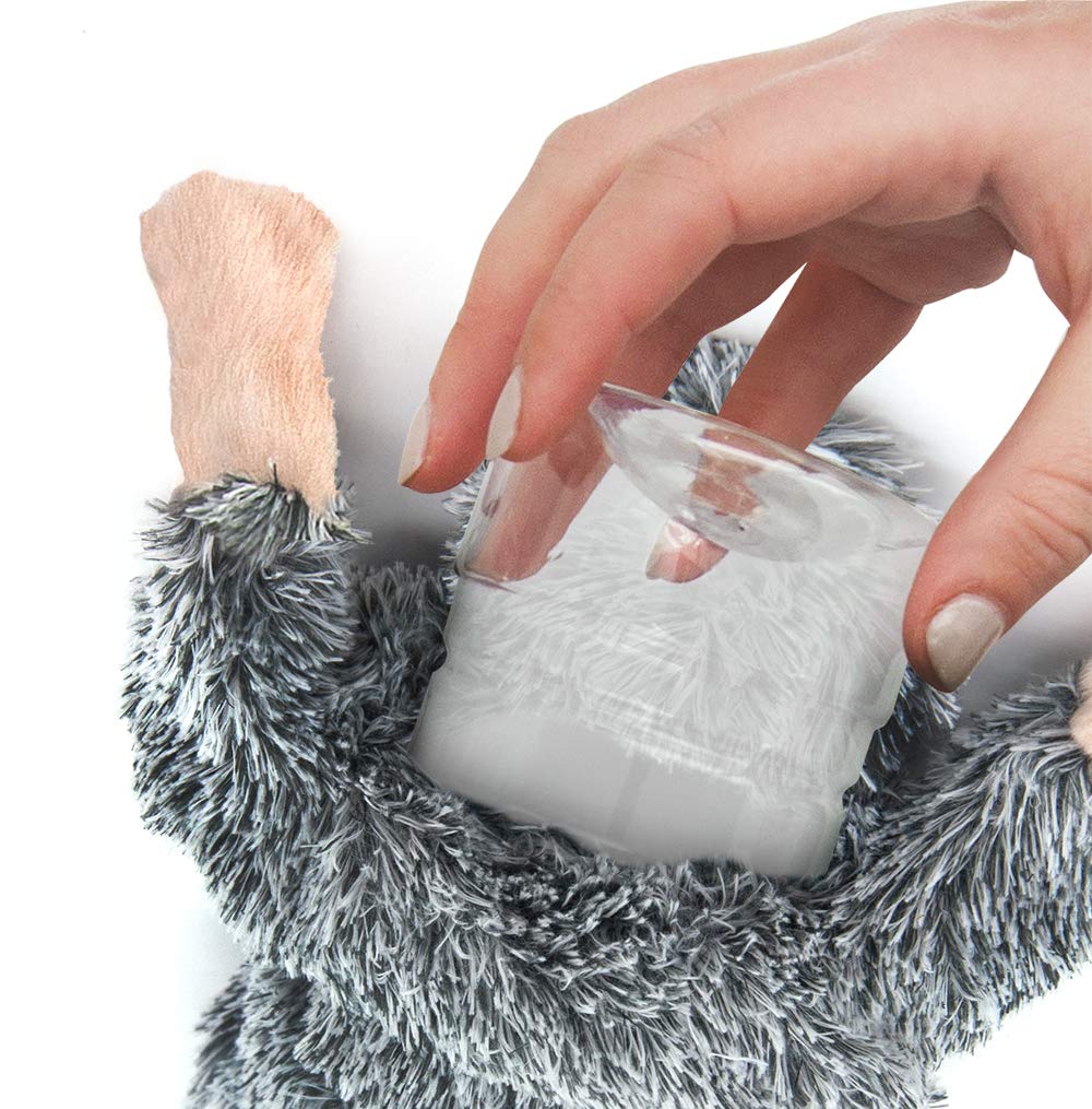 Best Pet Supplies 2-In-1 Stuffless Squeaky Dog Toys With Soft, Durable Fabric For Small, Medium, And Large Pets, No Stuffing For Indoor Play, Holds A Plastic Bottle - Sheep, Large