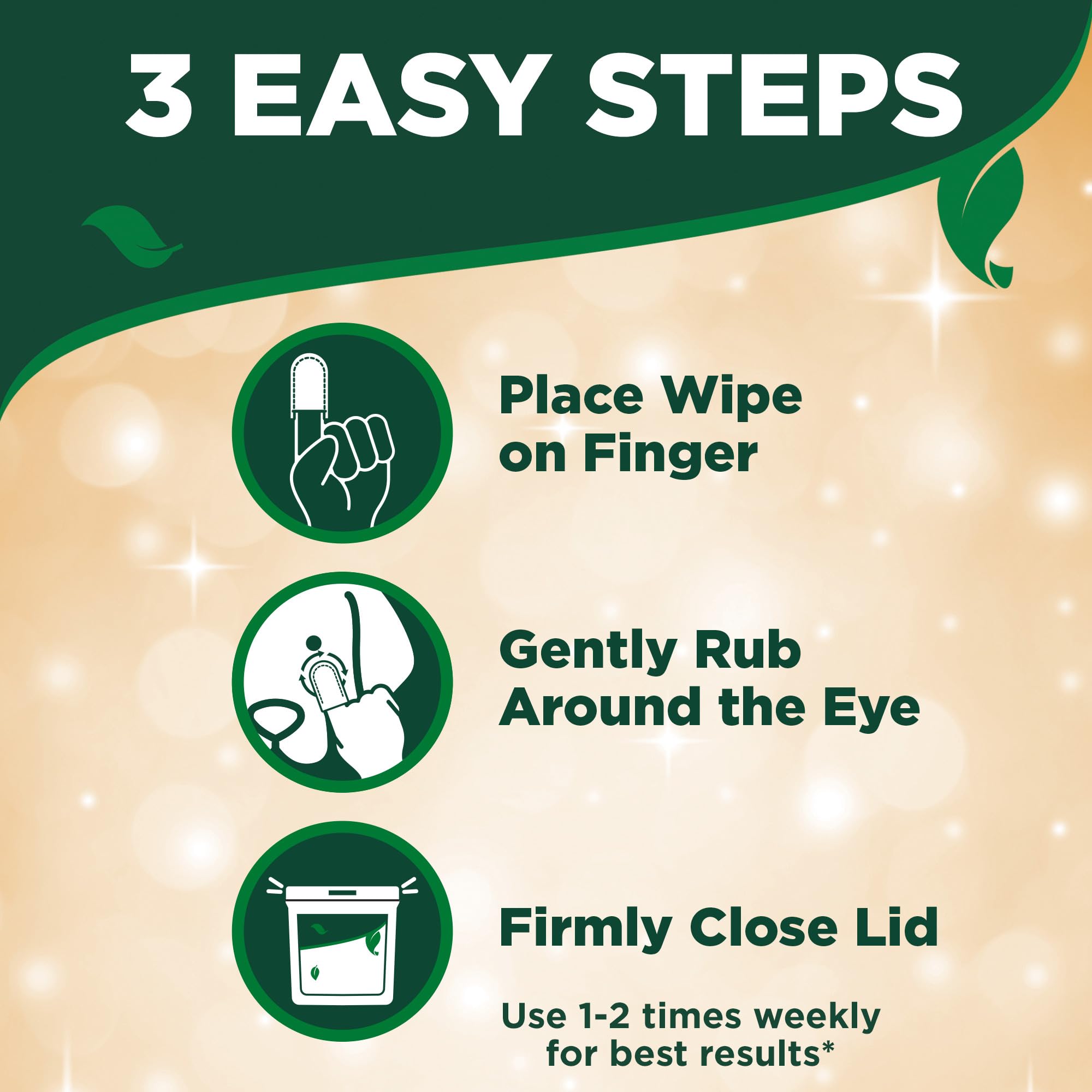 Vets Best Eye Cleansing Wipes for Dogs - Tear Stain Remover for Dogs - Easy to Use and Paraben Free - Aloe Vera & Witch Hazel -