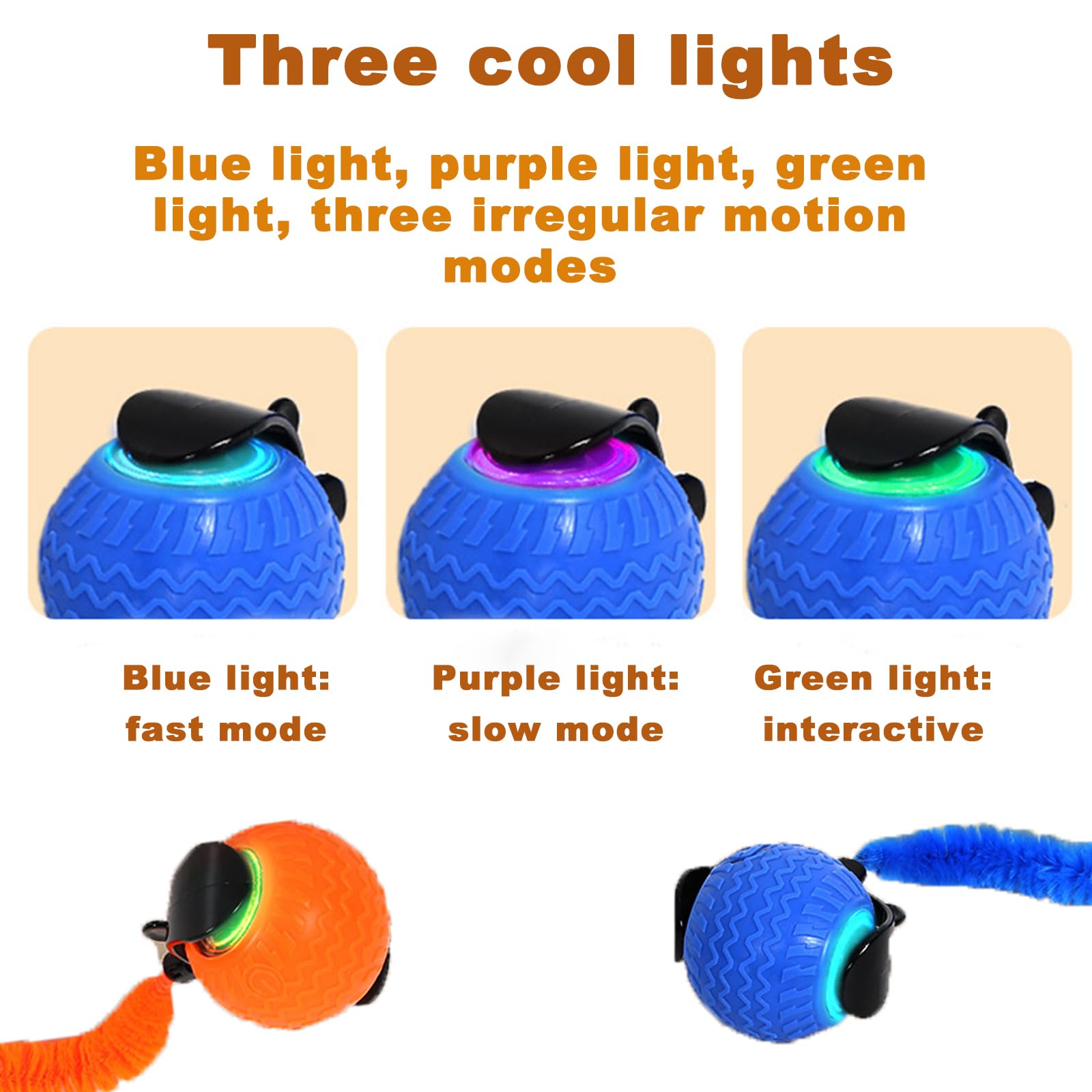 Frsba 2Pcs Interactive Cat Ball Toy, Automatic Interactive Cat Toys For Indoor Cats, Smart Self Rolling Ball For Bored Indoor Ad