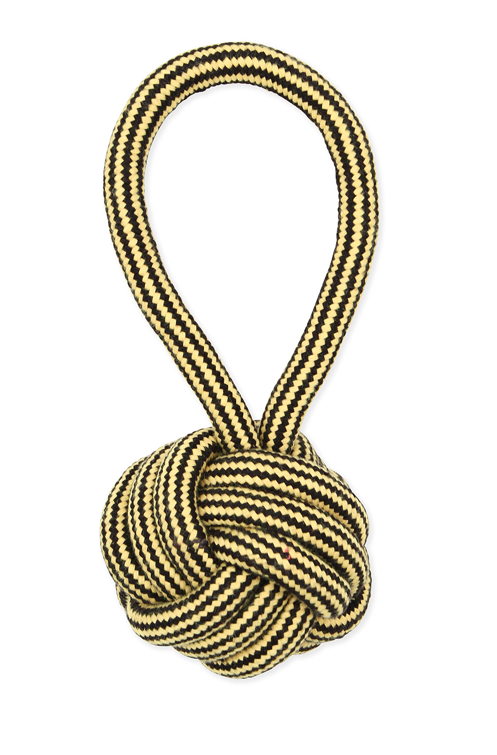 Mammoth Pet Products 25020F Mammoth Flossy Chews Extra Monkey Fist Ball With Handle, Medium, 3.75'', Assorted Multicolor