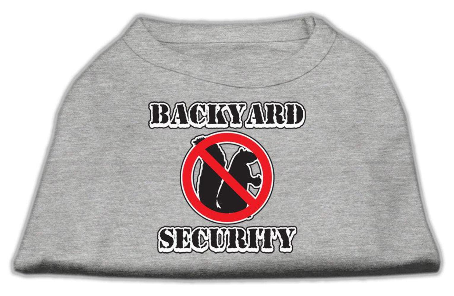 Pet Dog & Cat Shirt Screen Printed, 'Backyard Security' Baby Blue Lg (10-14 Lbs.)