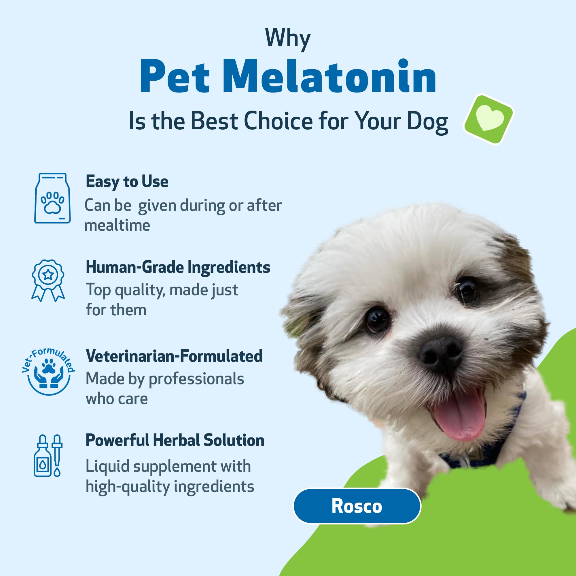 Pet Wellbeing Pet Melatonin for Dogs - Supports Adrenal Health, Cortisol Balance, Helps Maintain Normal Sleep Patterns - Veterin