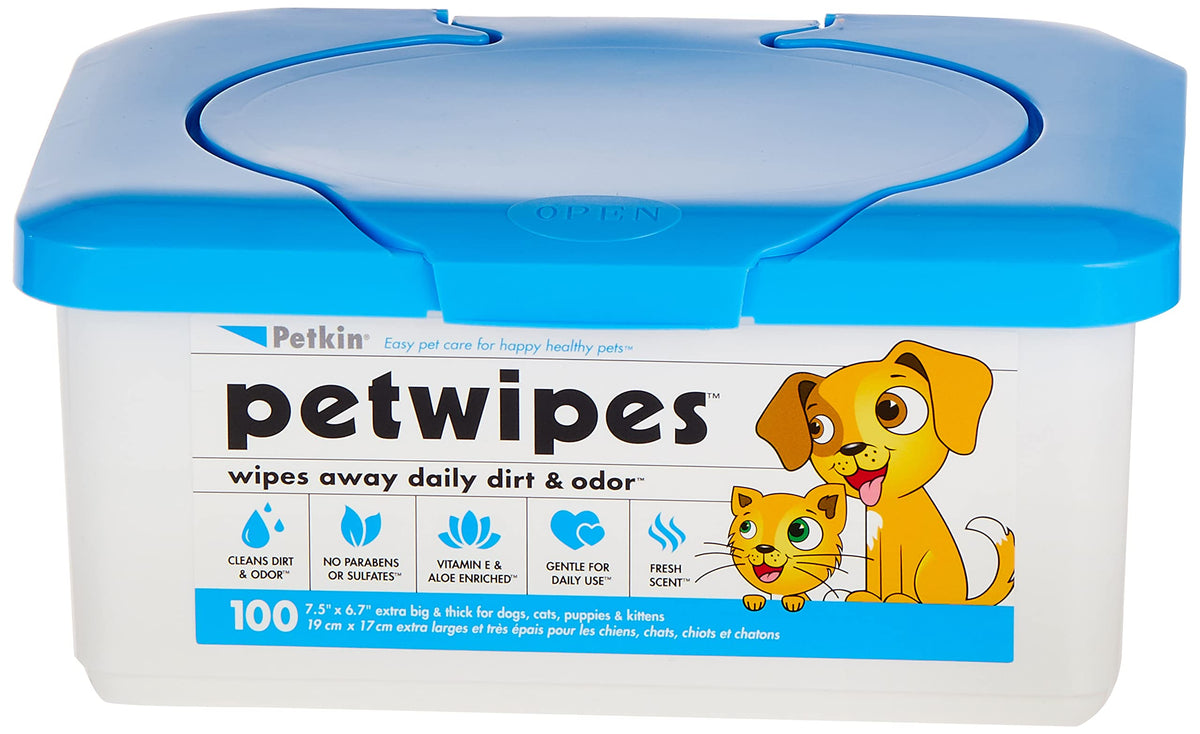 Petkin Petwipes 100 Count