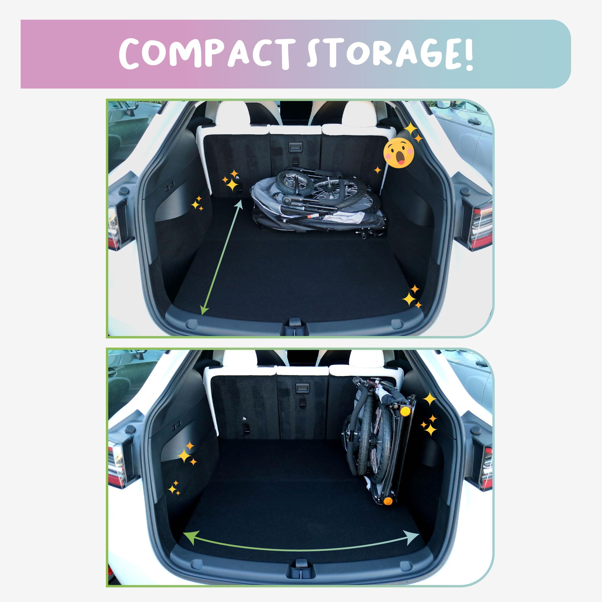 Petique Trailblazer Jogger, Dog Cart for Medium Size Pets, Ventilated Pet Stroller for Cats & Dogs, Gray