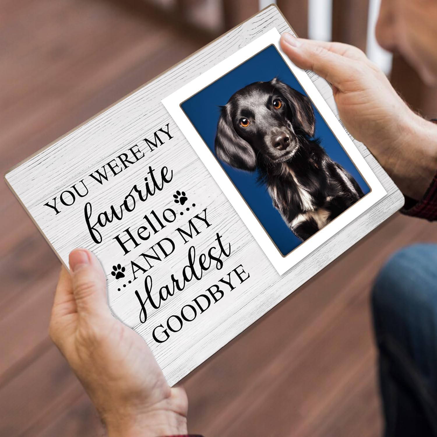 Klytink Pet Picture Frames Memorial Dog, Pet Memorial Frame For Dogs, Dog Memorial Gifts For Loss Of Dog, In Loving Memory Gifts