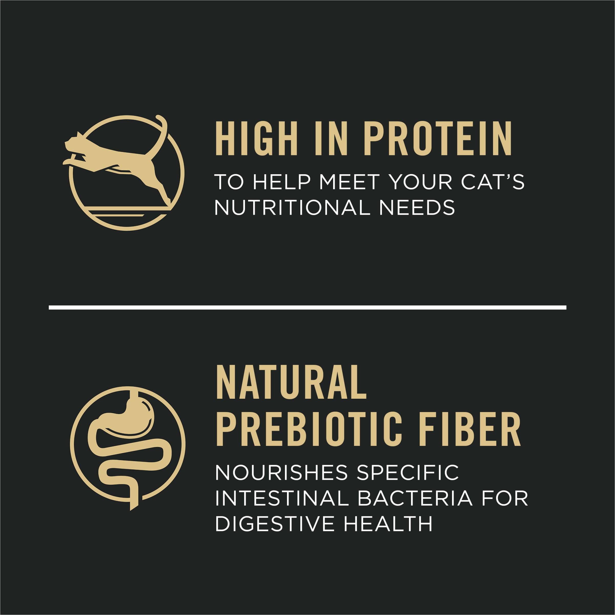 Purina Pro Plan High Protein Cat Food With Probiotics for Cats, Chicken and Rice Formula - 16 lb. Bag